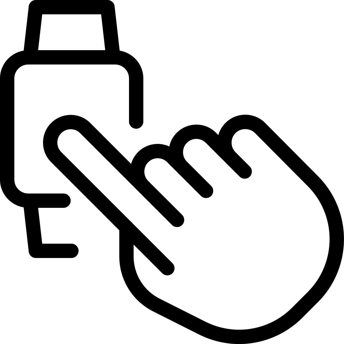 montre connectée à écran tactile icon