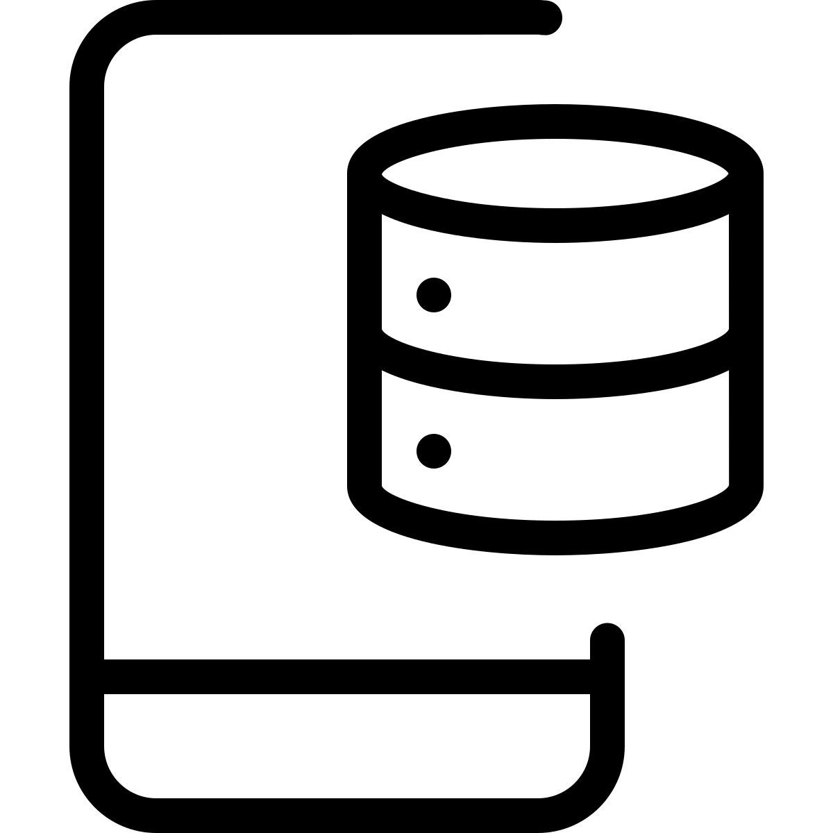 mobile database icon