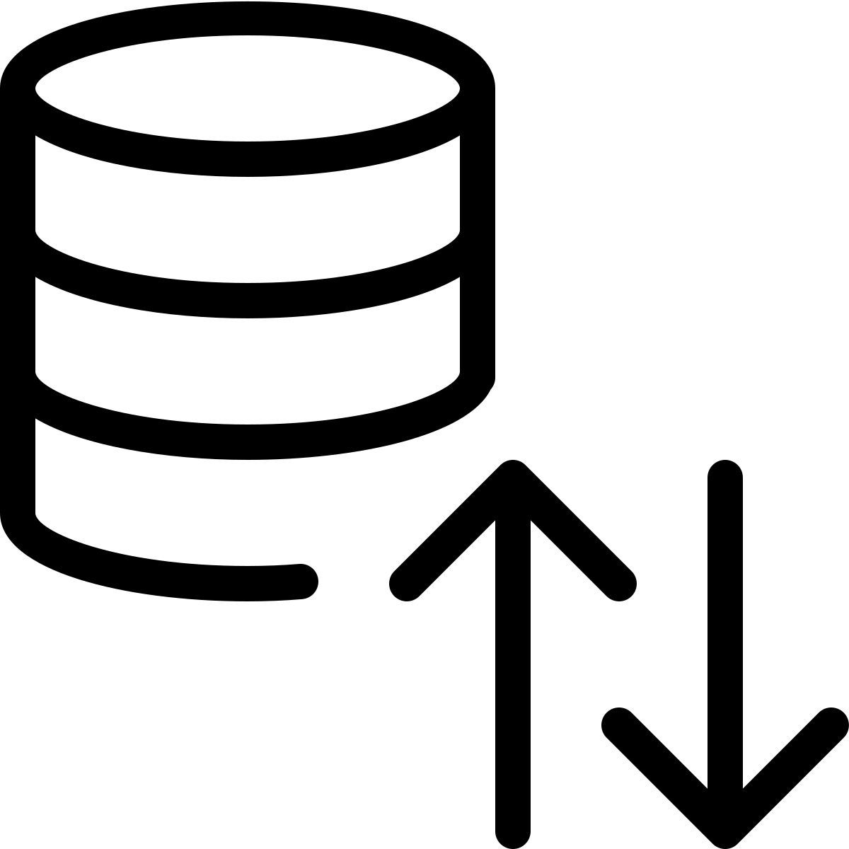 database data exchange icon