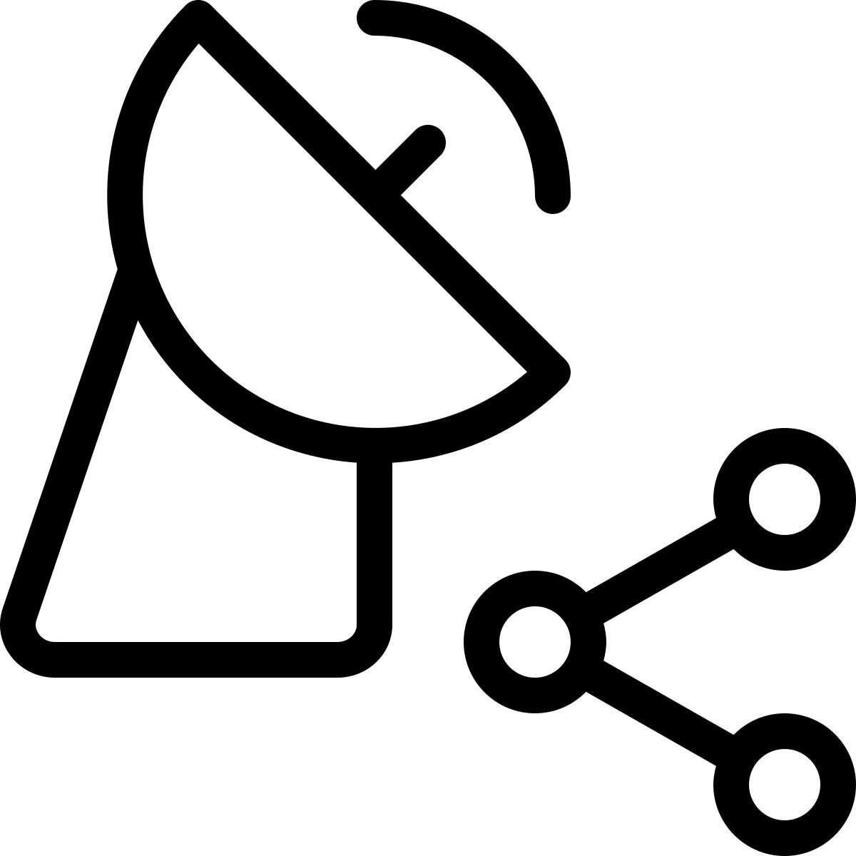 share satellite dish icon