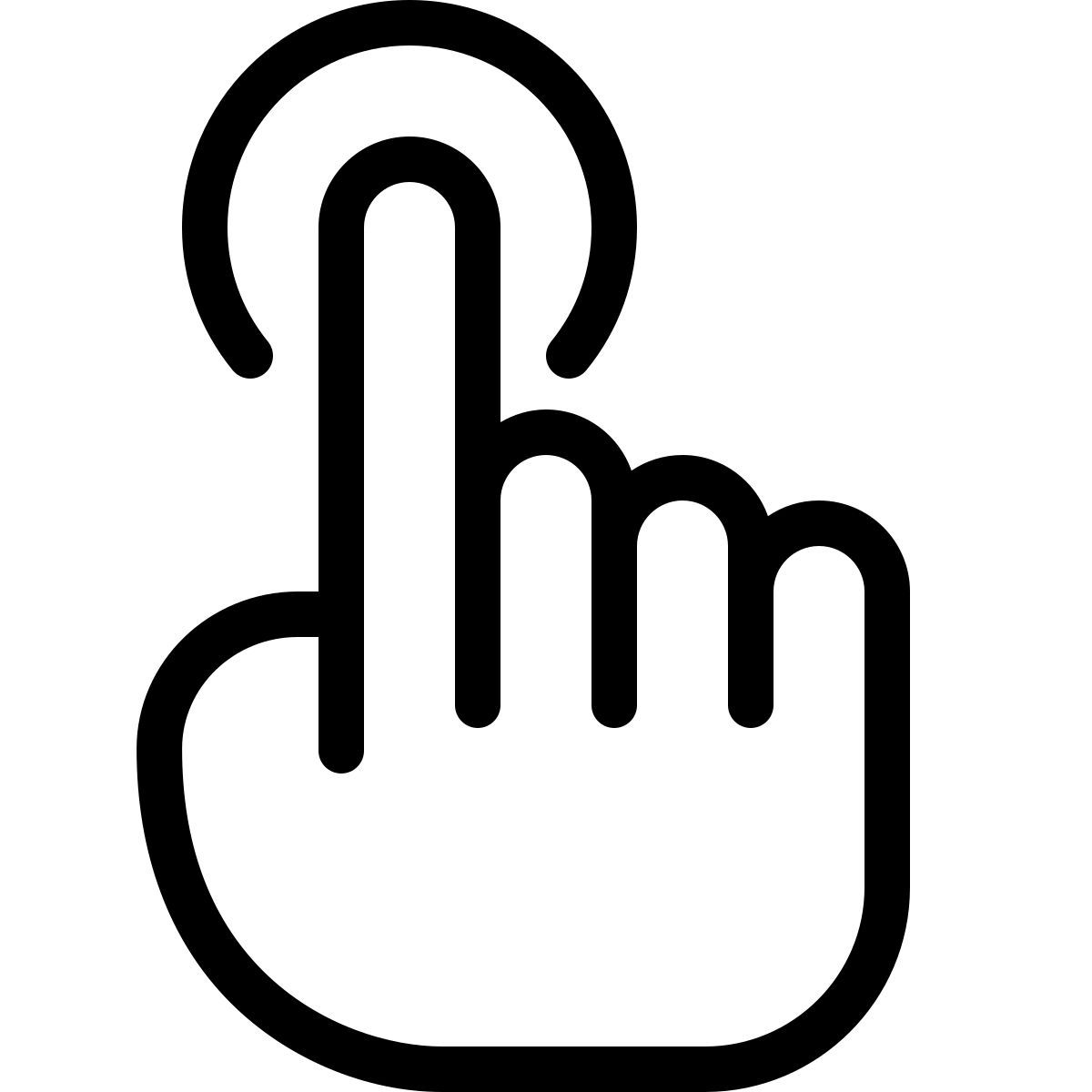 finger tap icon