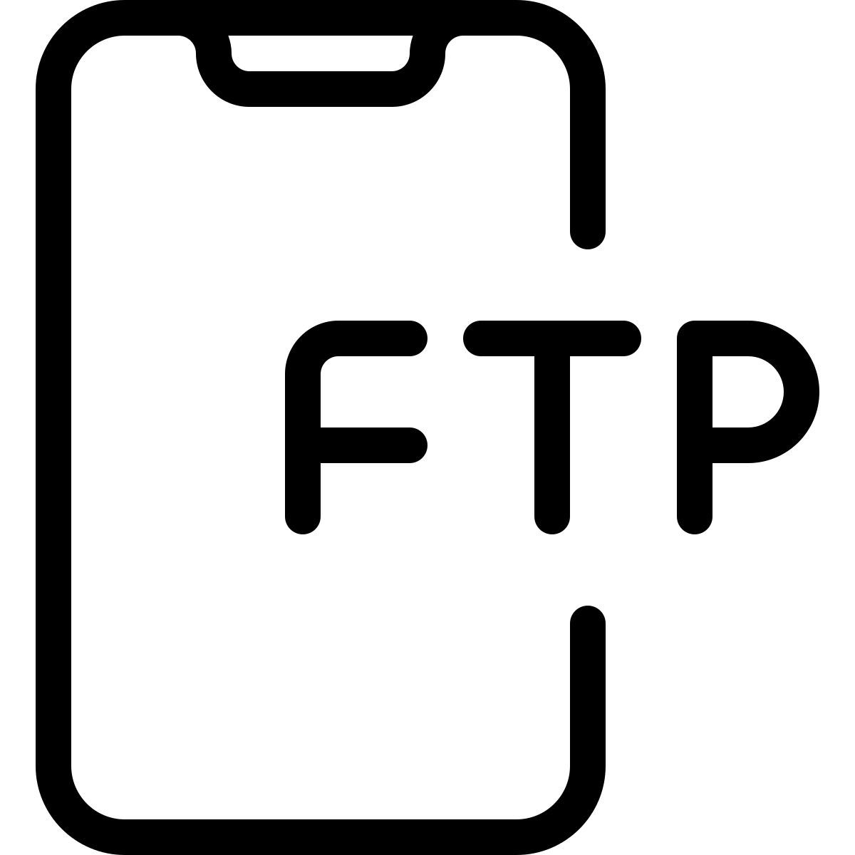 smartphone ftp icon