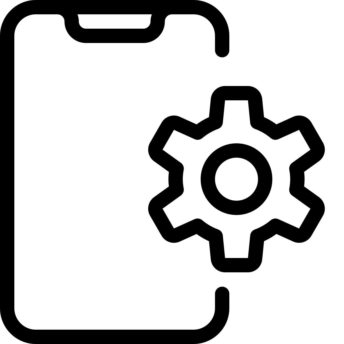 smartphone settings icon