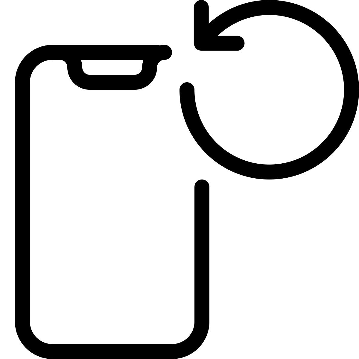 smartphone refresh icon