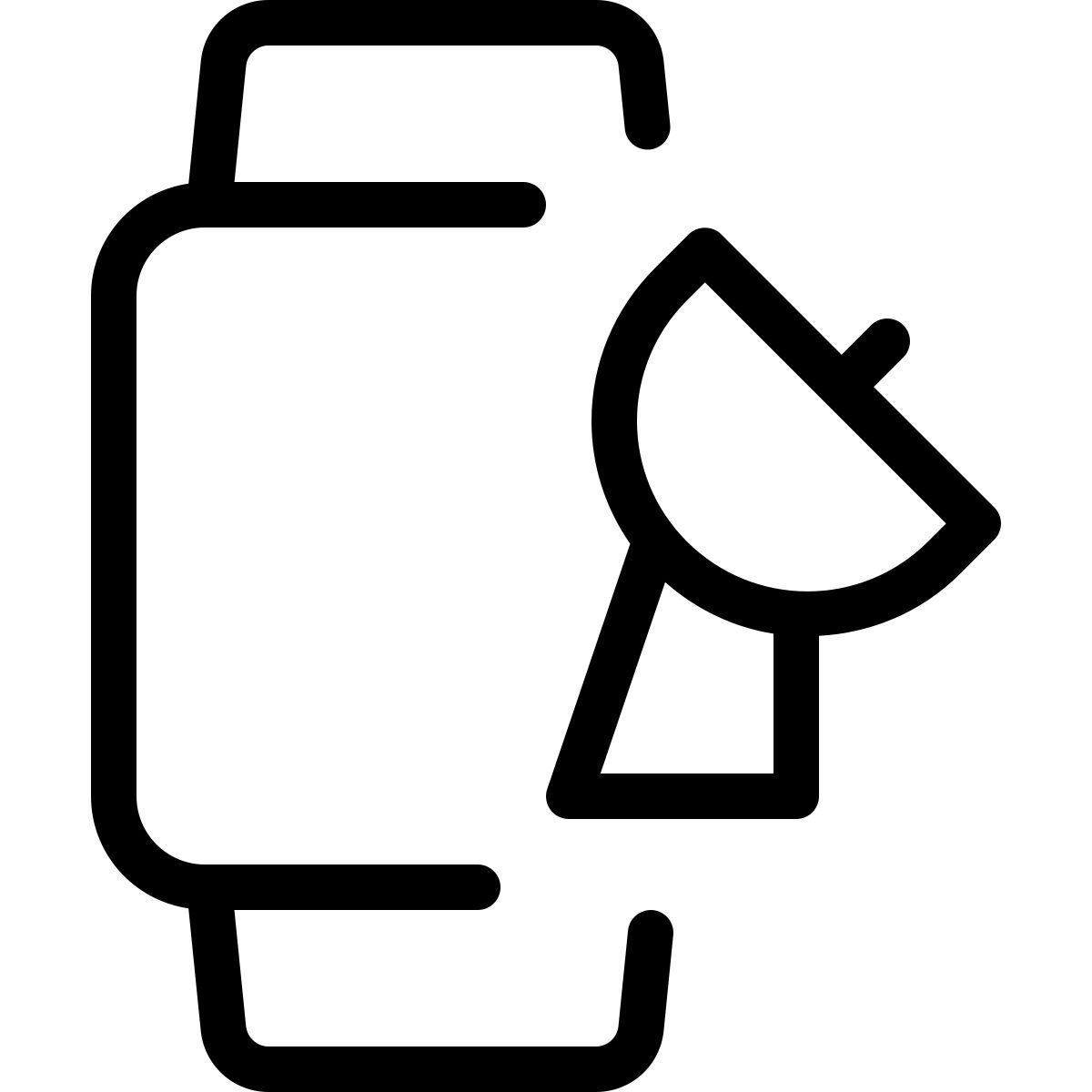 smartwatch satellite dish icon