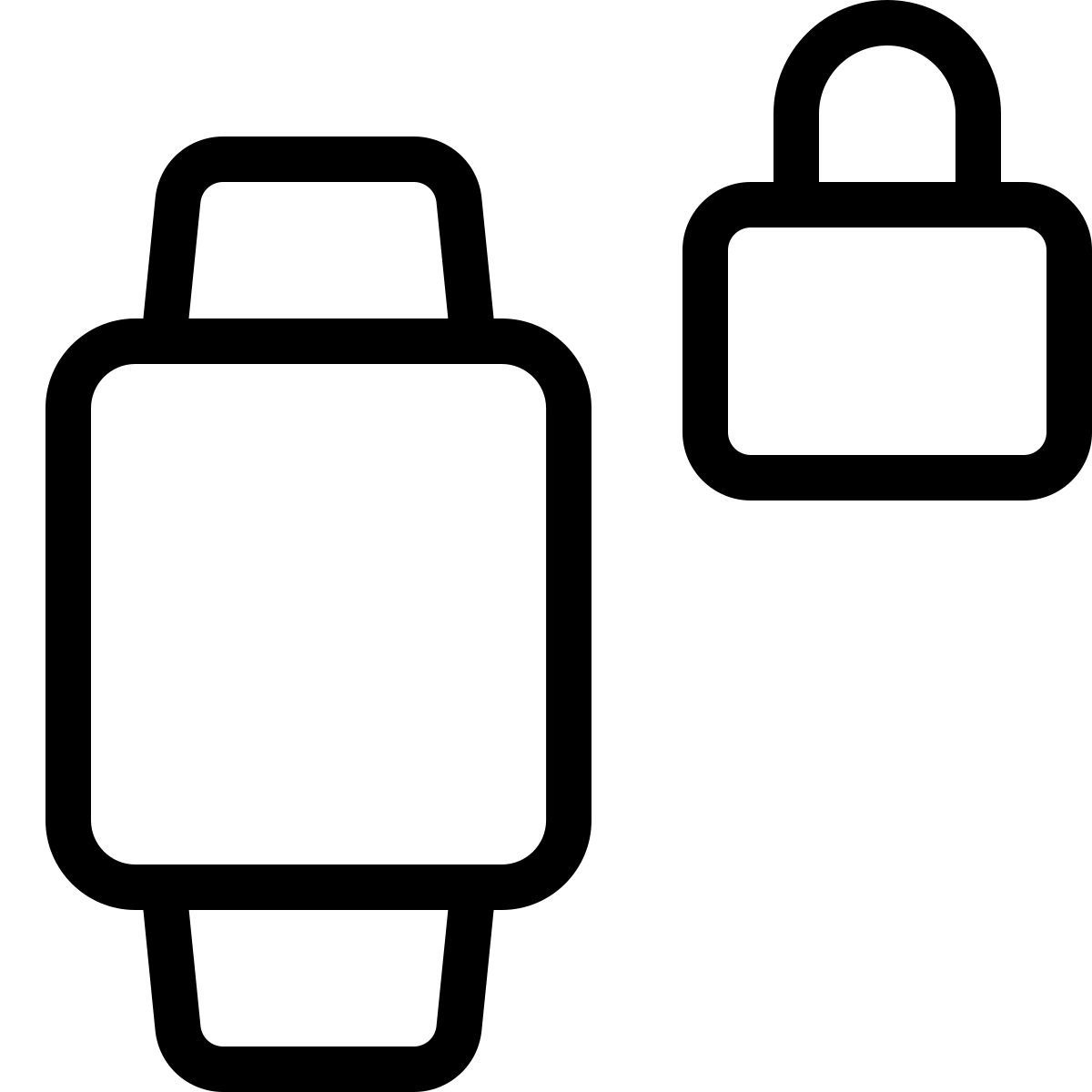locked smartwatch icon
