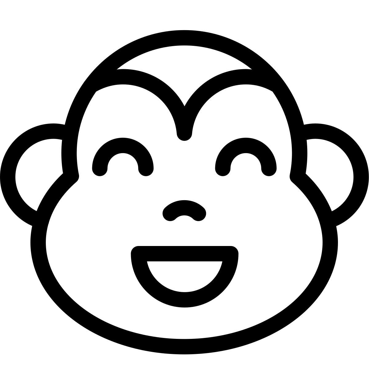 emoji de macaco sorridente icon