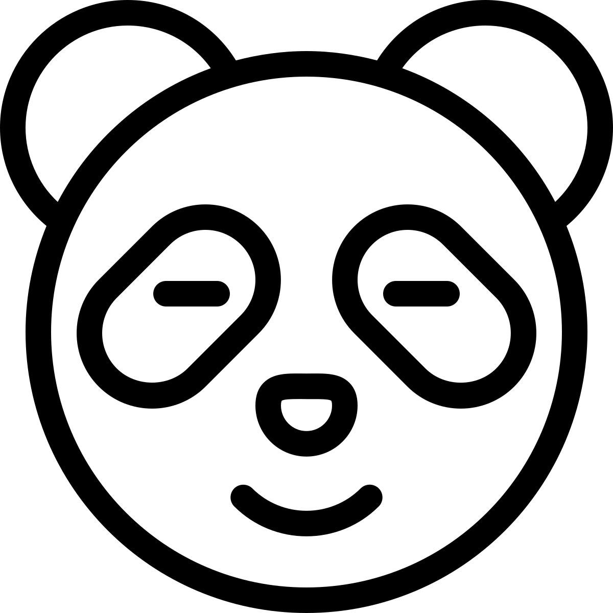 웃는 팬더 이모티콘 icon