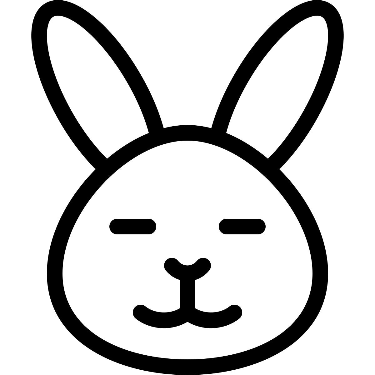 glückliches kaninchen emoji icon