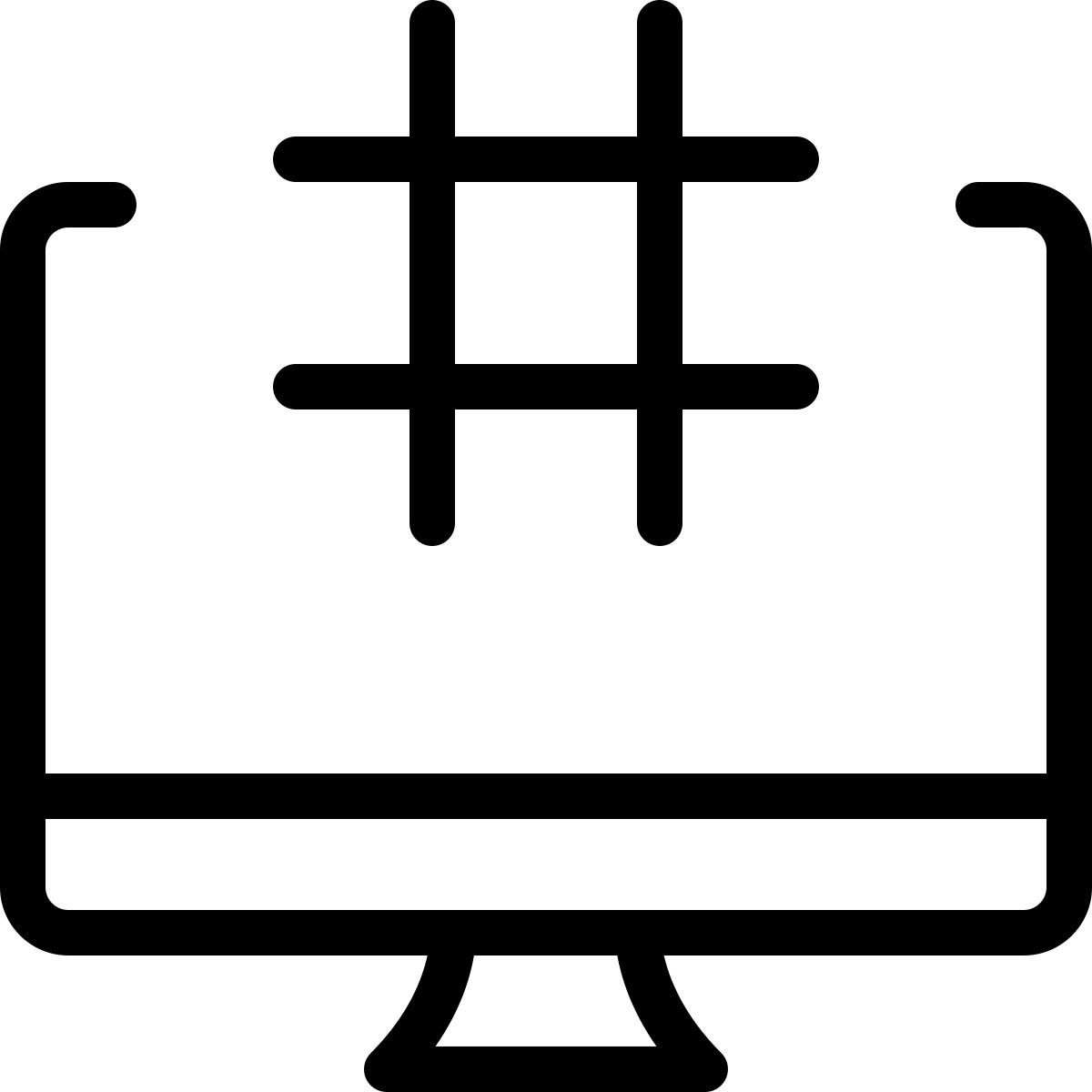 social media hashtag icon