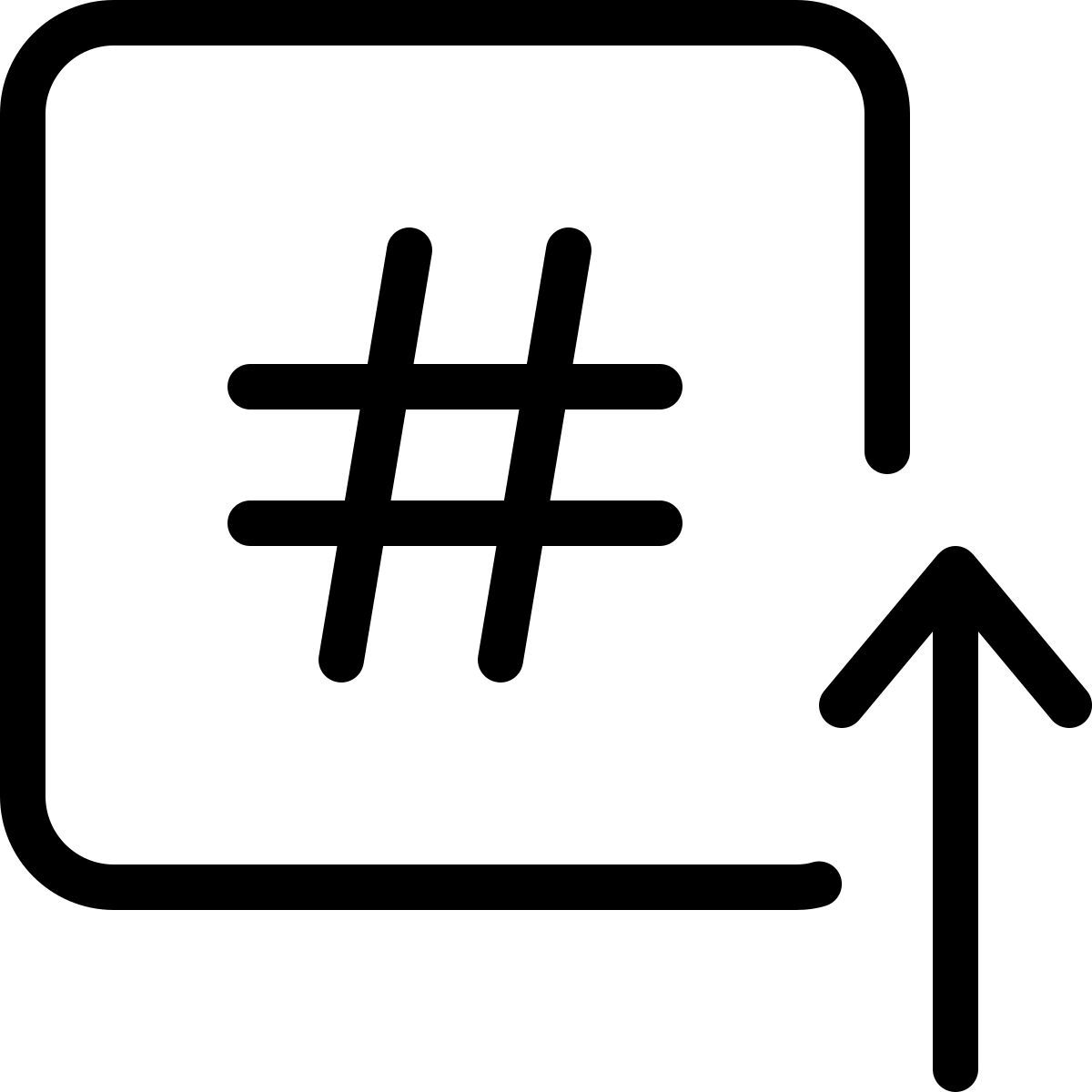 популярный хэштег icon