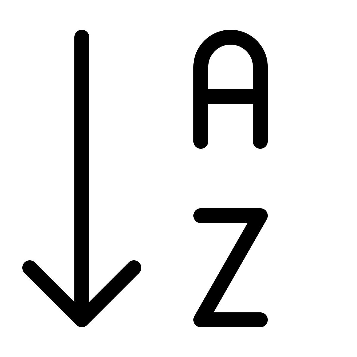 알파벳 순서 icon