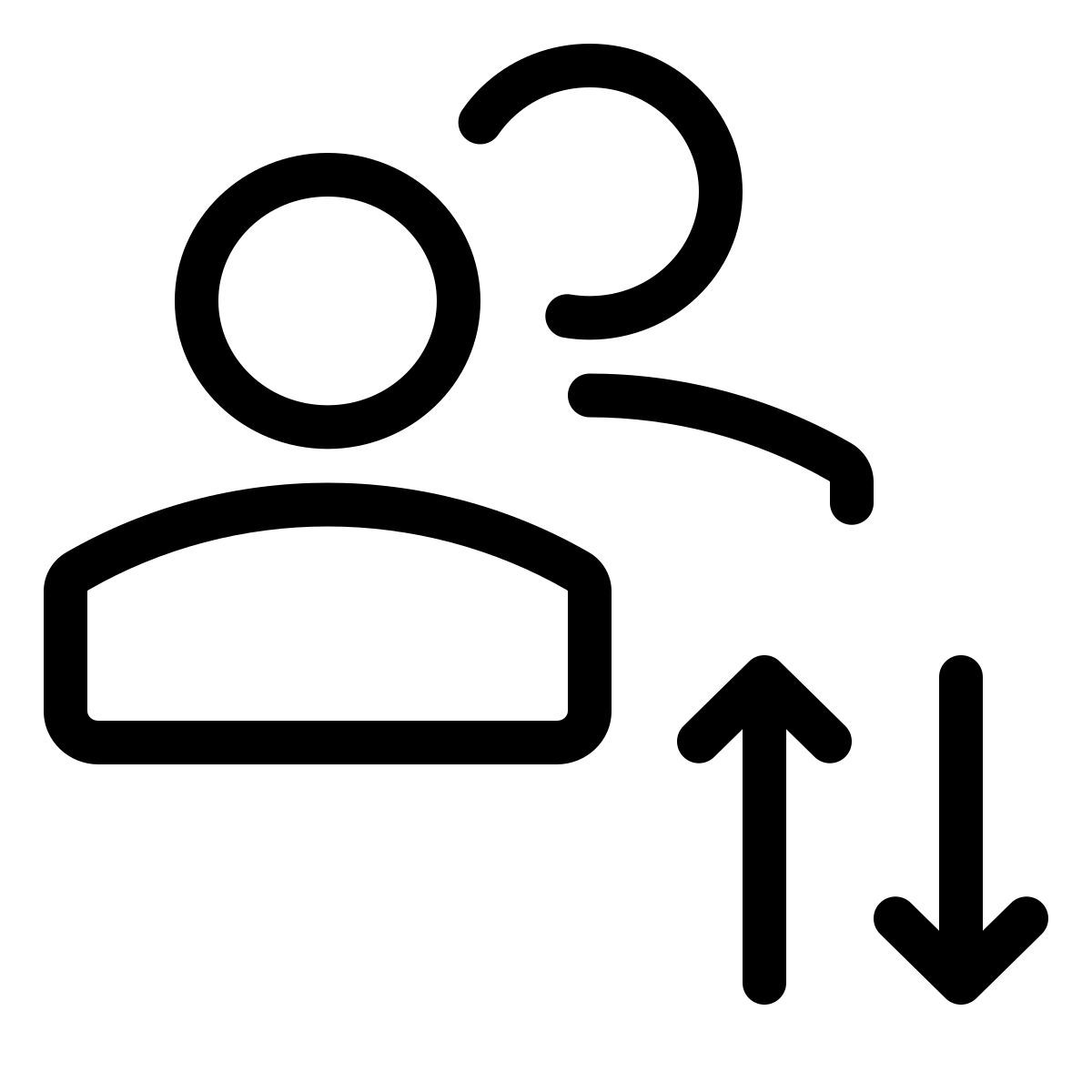 benutzer sortieren icon