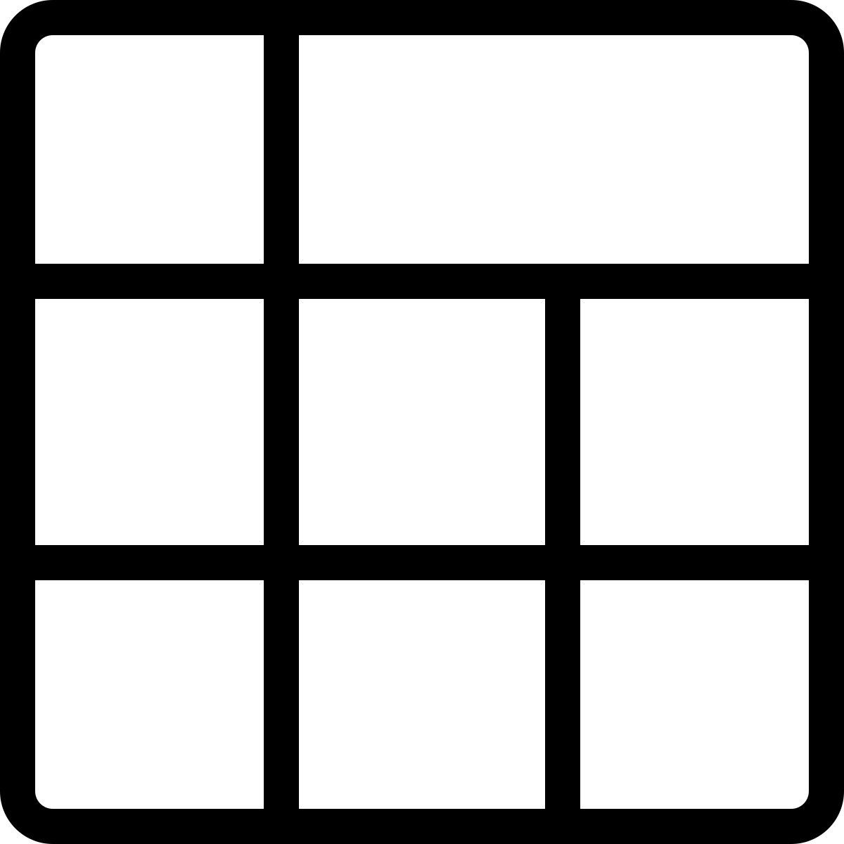 方形单元布局 icon