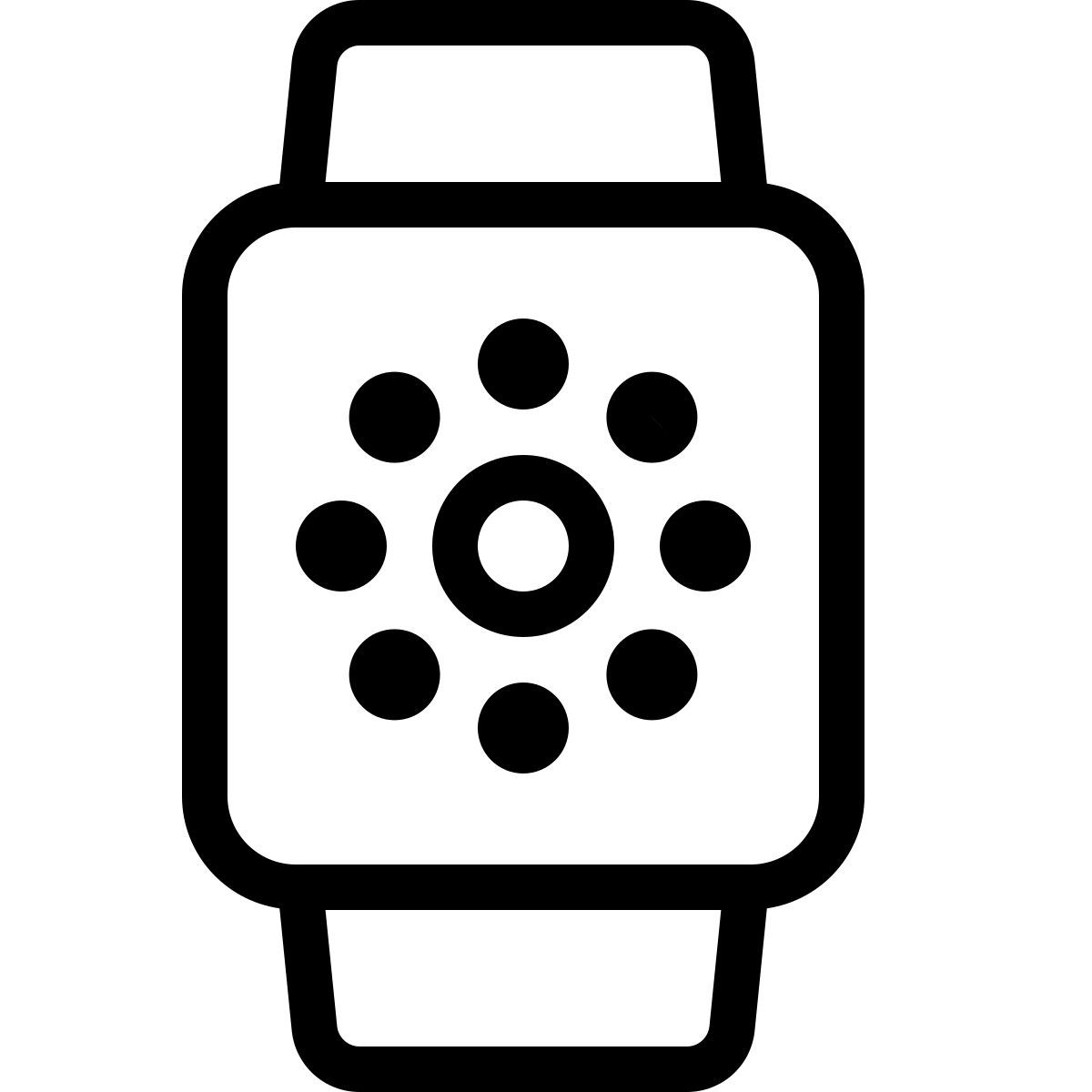 square smartwatch face icon