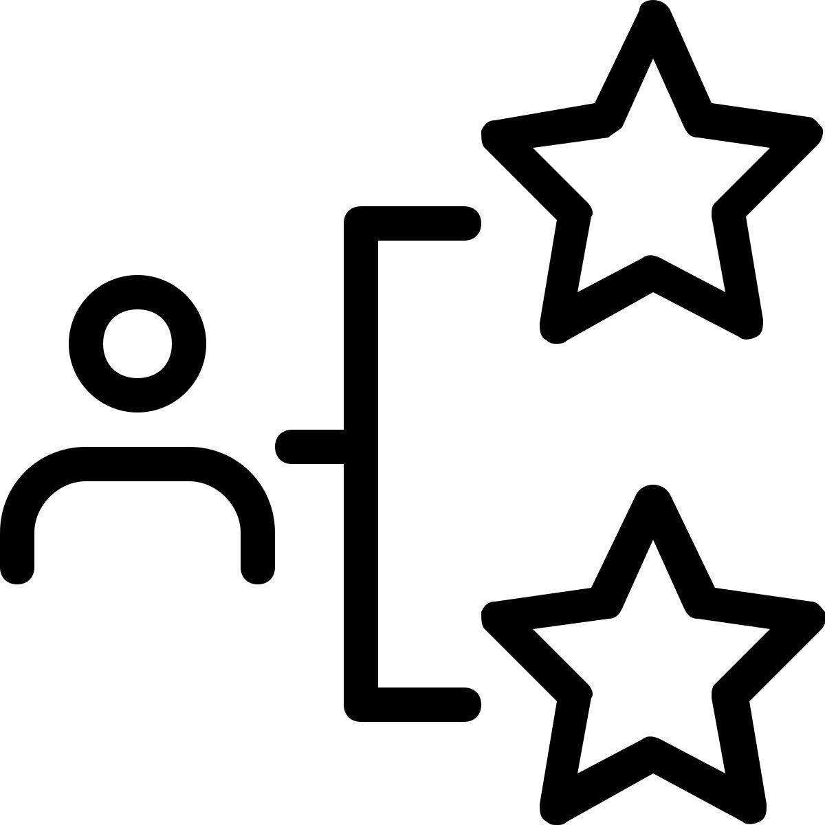user star rating icon
