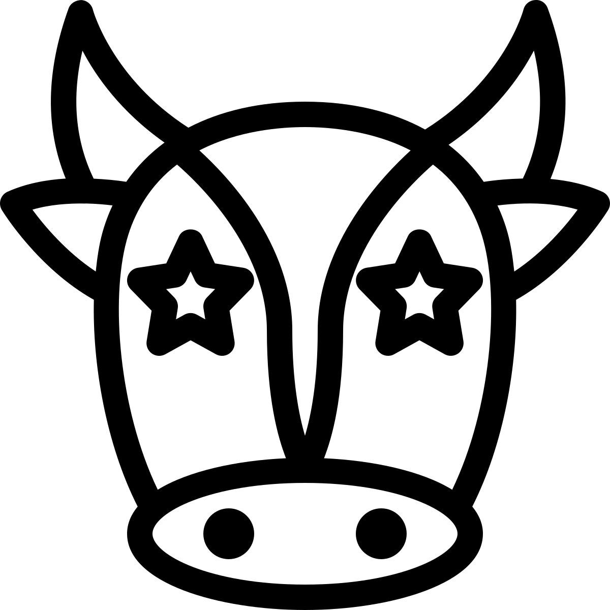 star struck kuh emoji icon