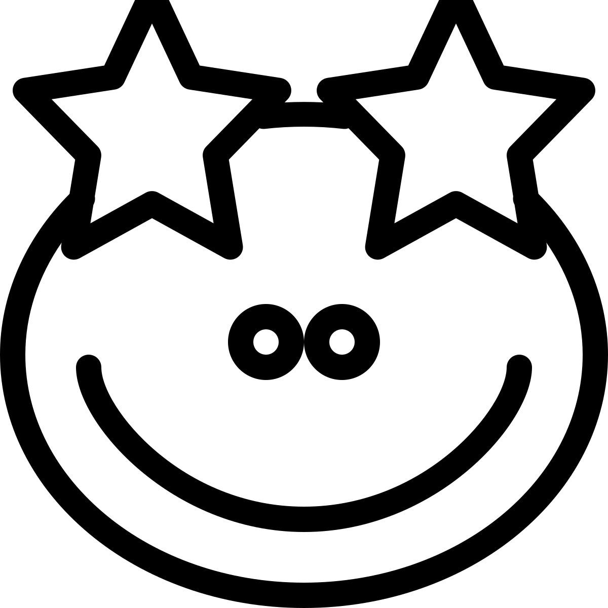 star struck frog emoji icon