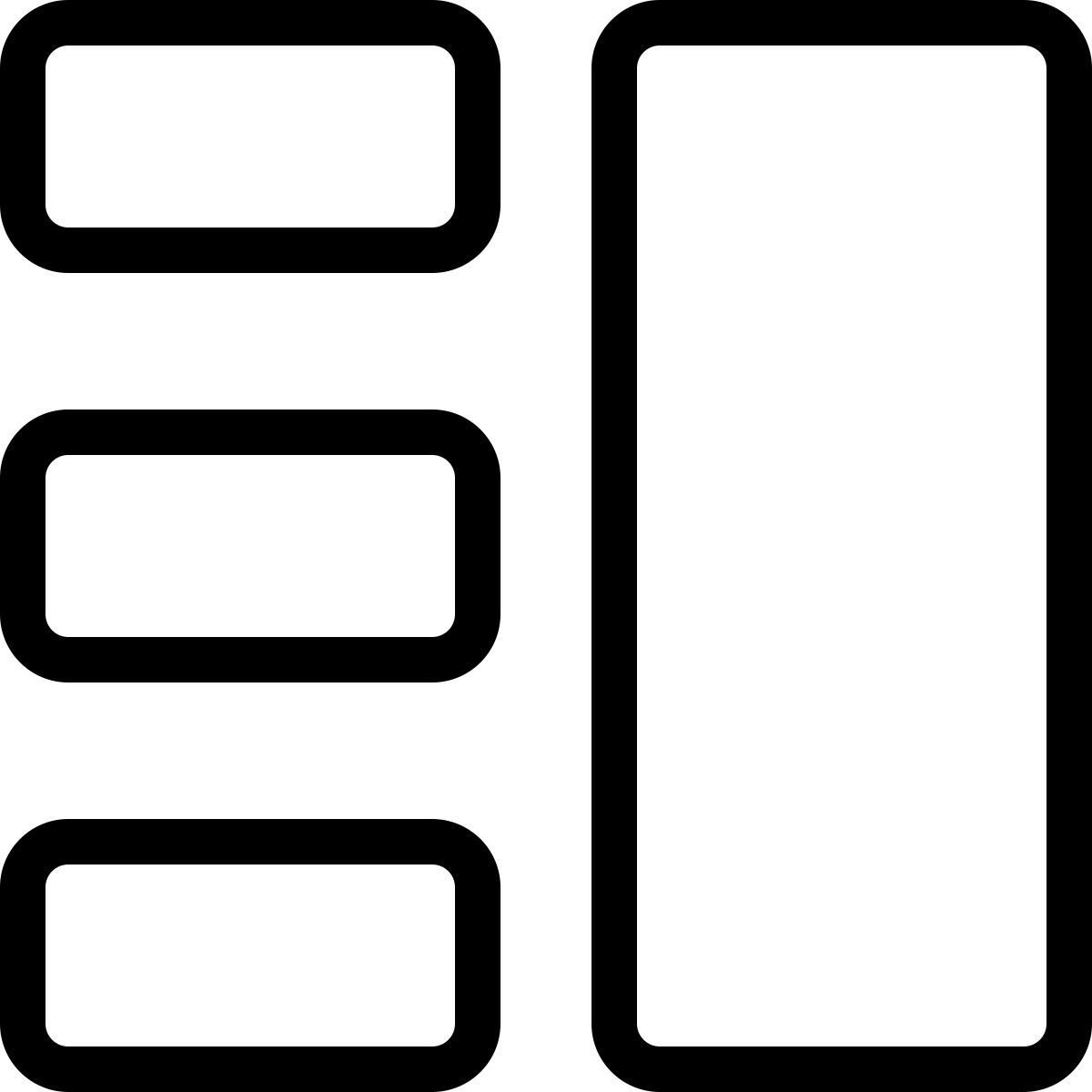 Contenuto con colonna icon
