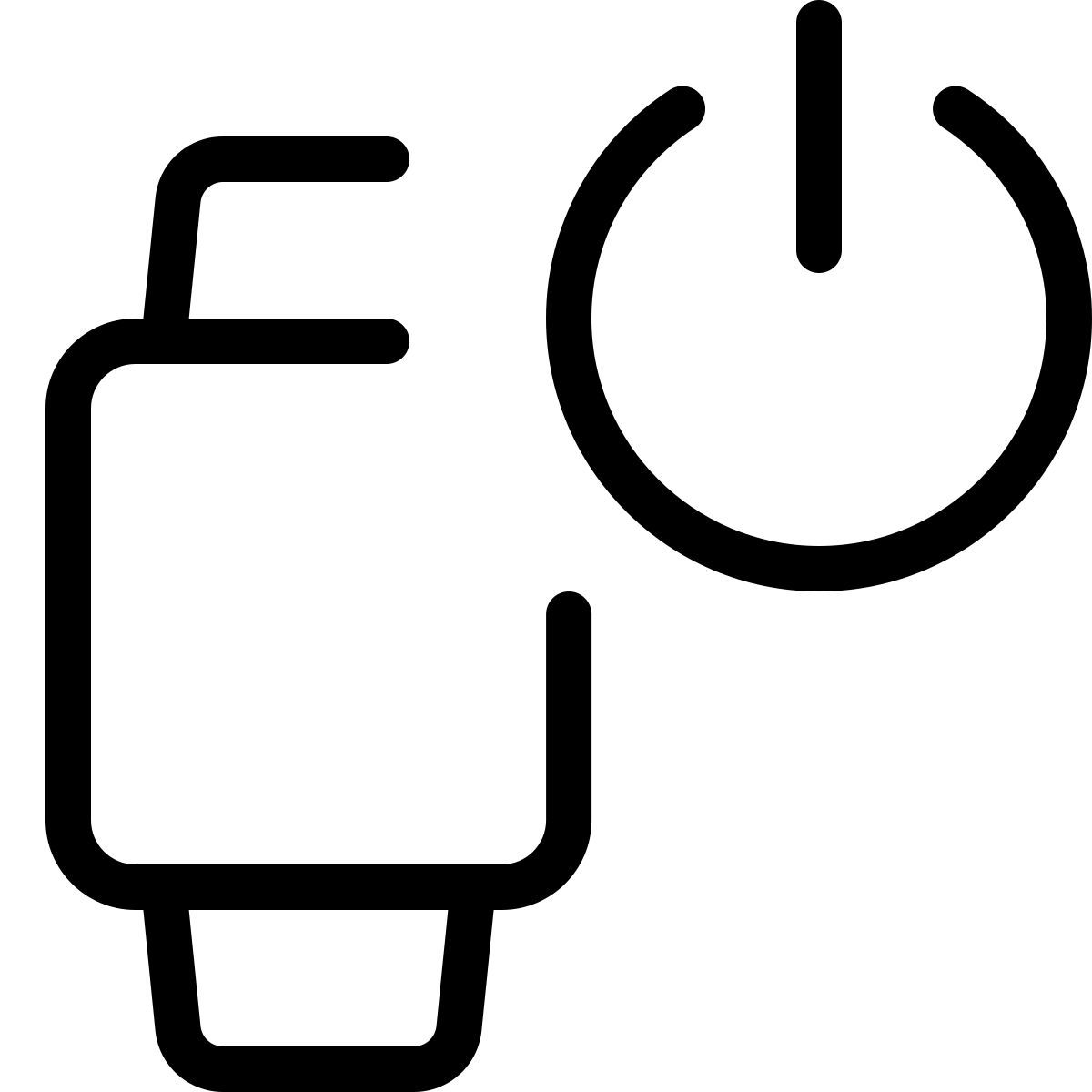 smartwatch power button icon