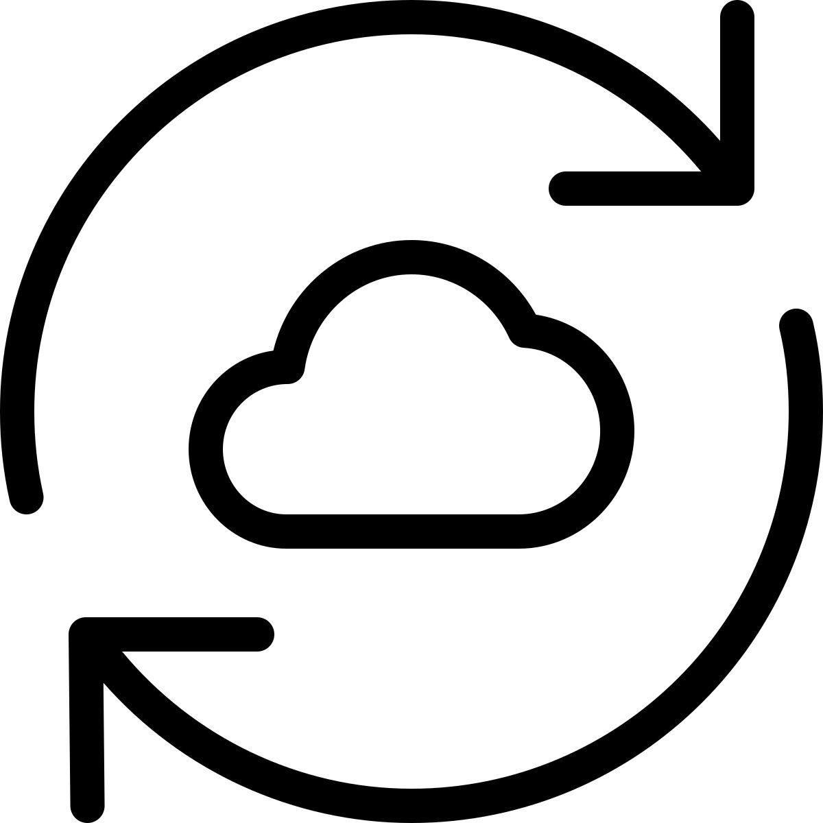 cloud synchronization icon