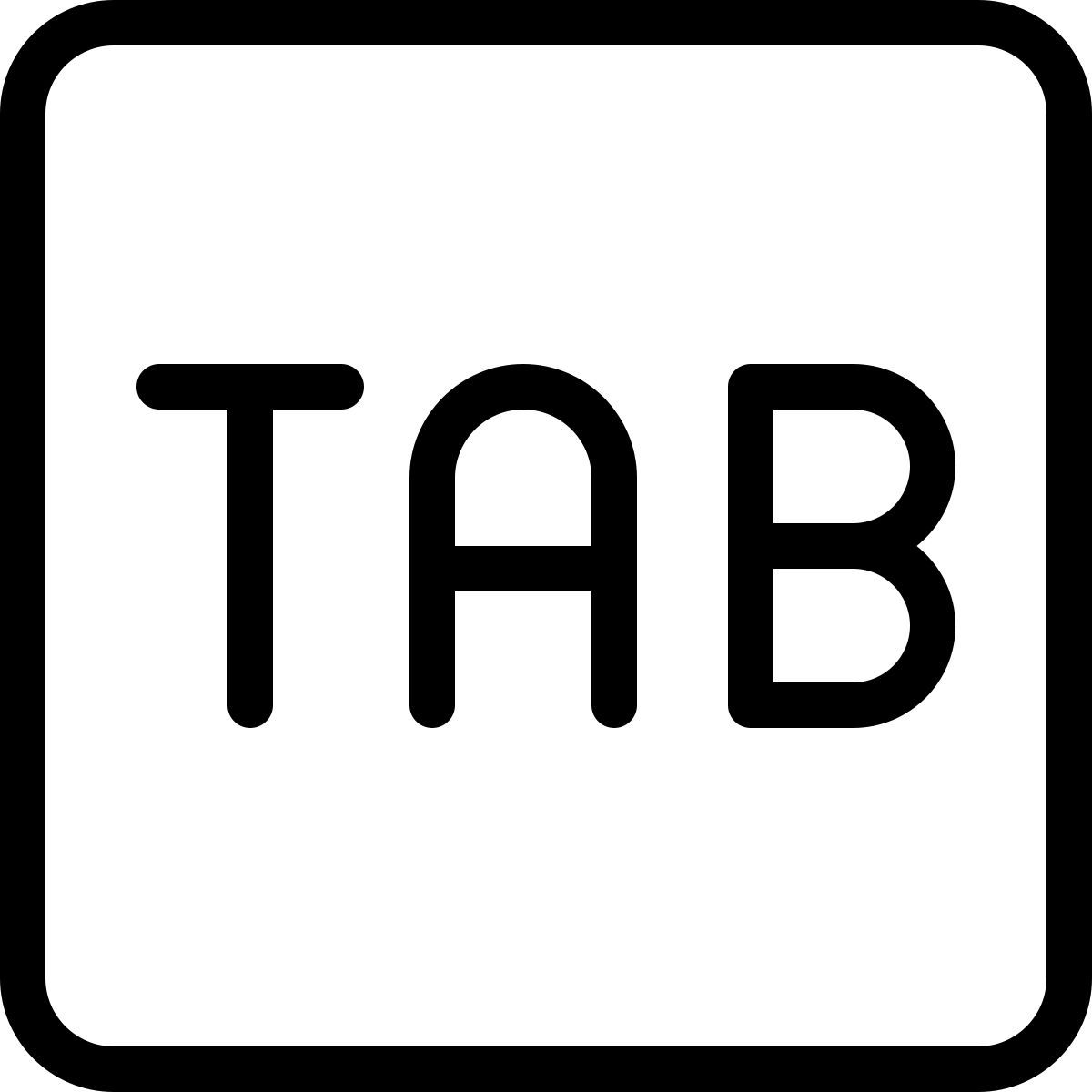 tab key icon