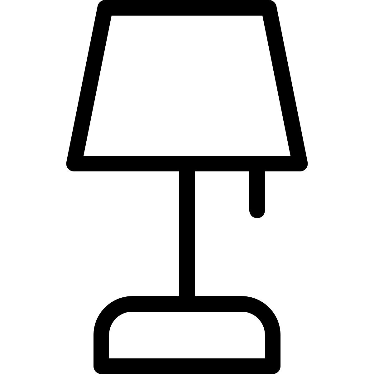 bedside lamp icon