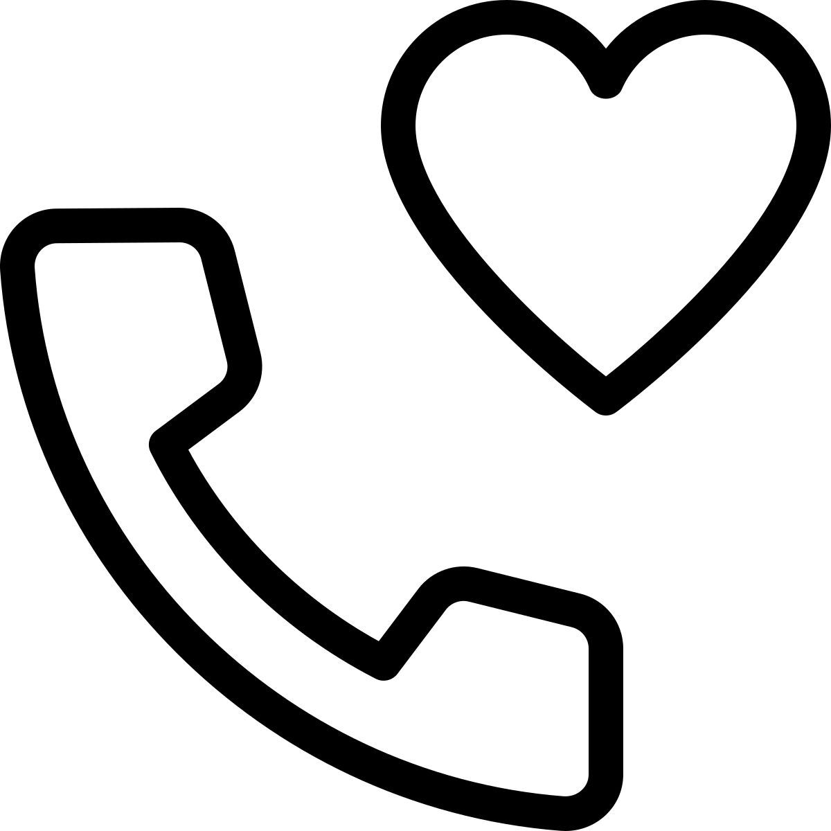 가장 좋아하는 전화 icon