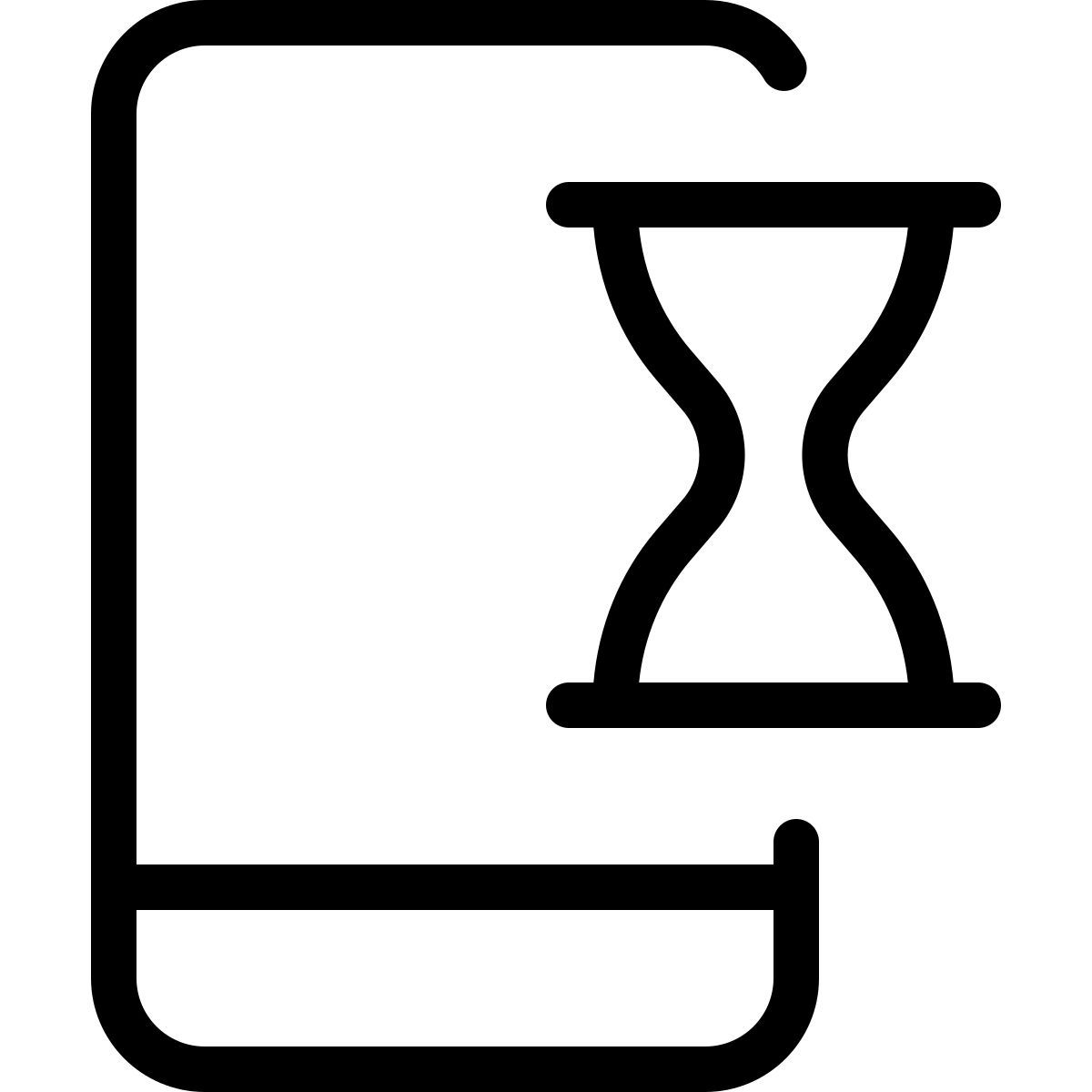 mobile data processing icon