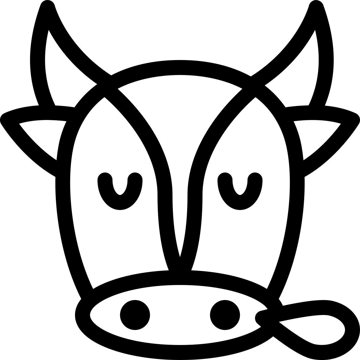 emoji vache fatiguée icon