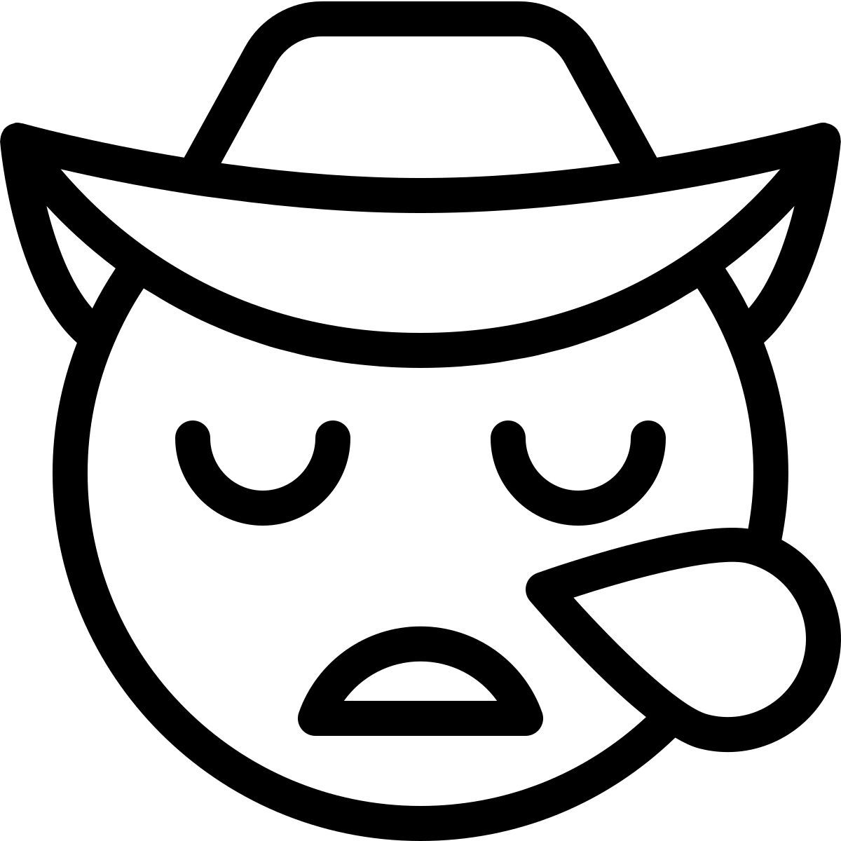 sleepy cowboy icon