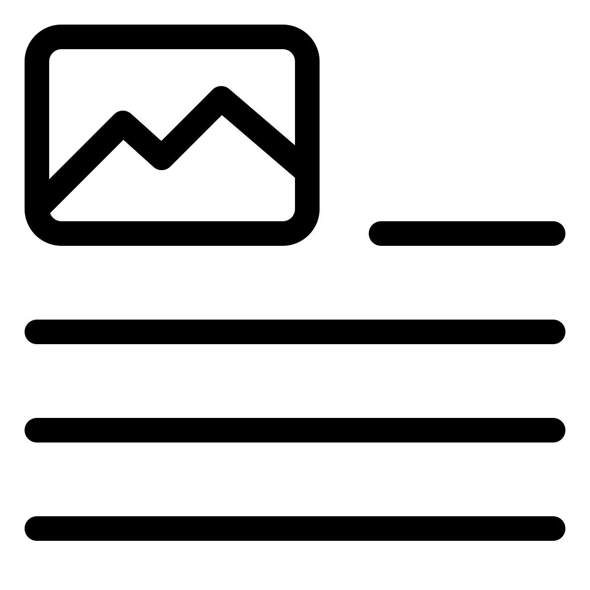top left image text wrap icon