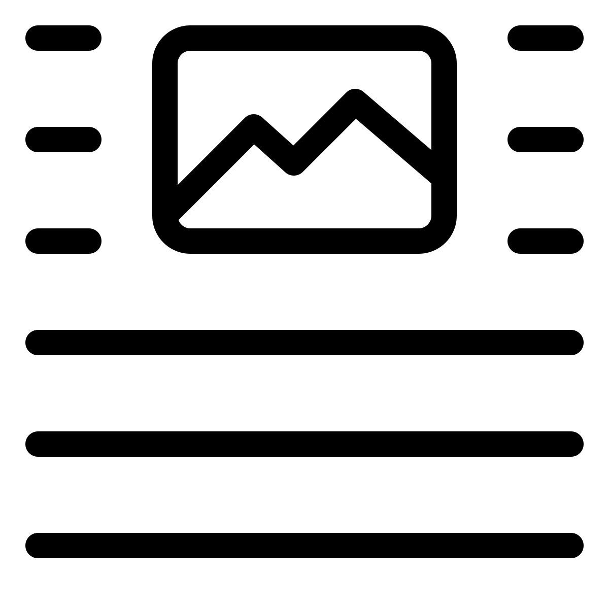 top center image alignment icon