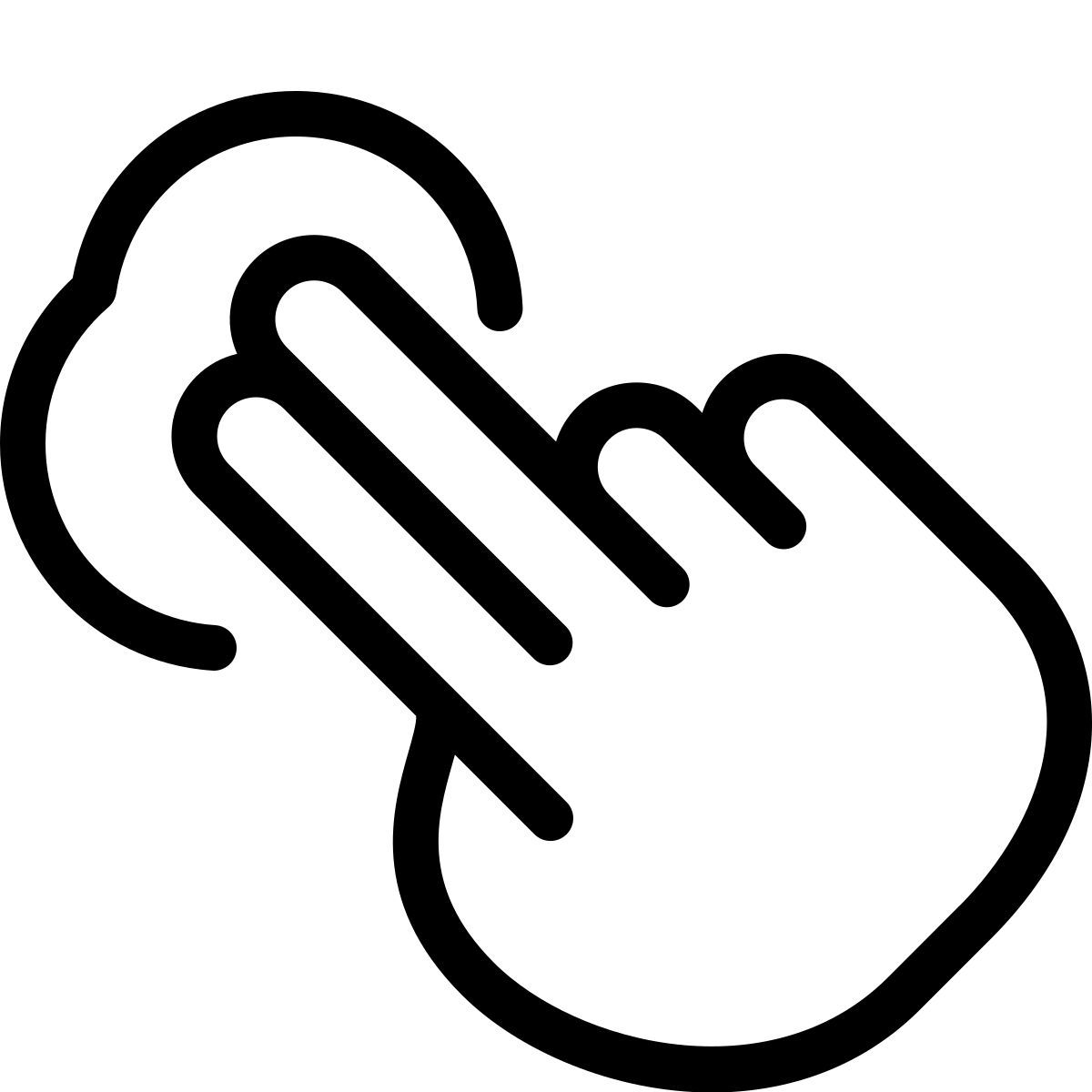 double finger tap icon