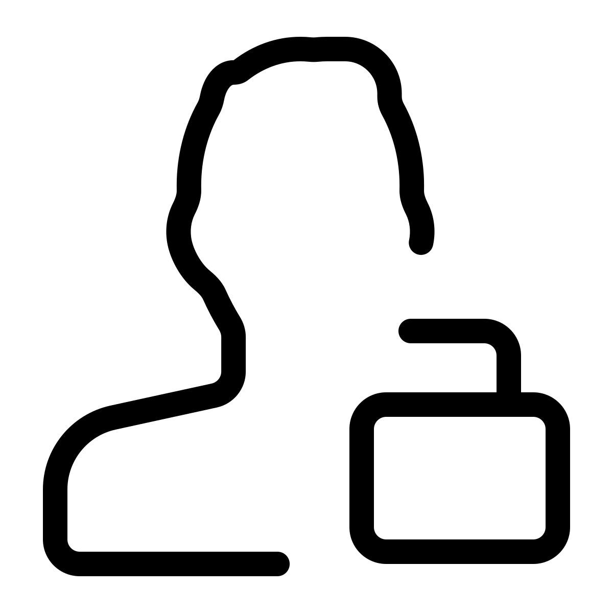 user unlocking access icon