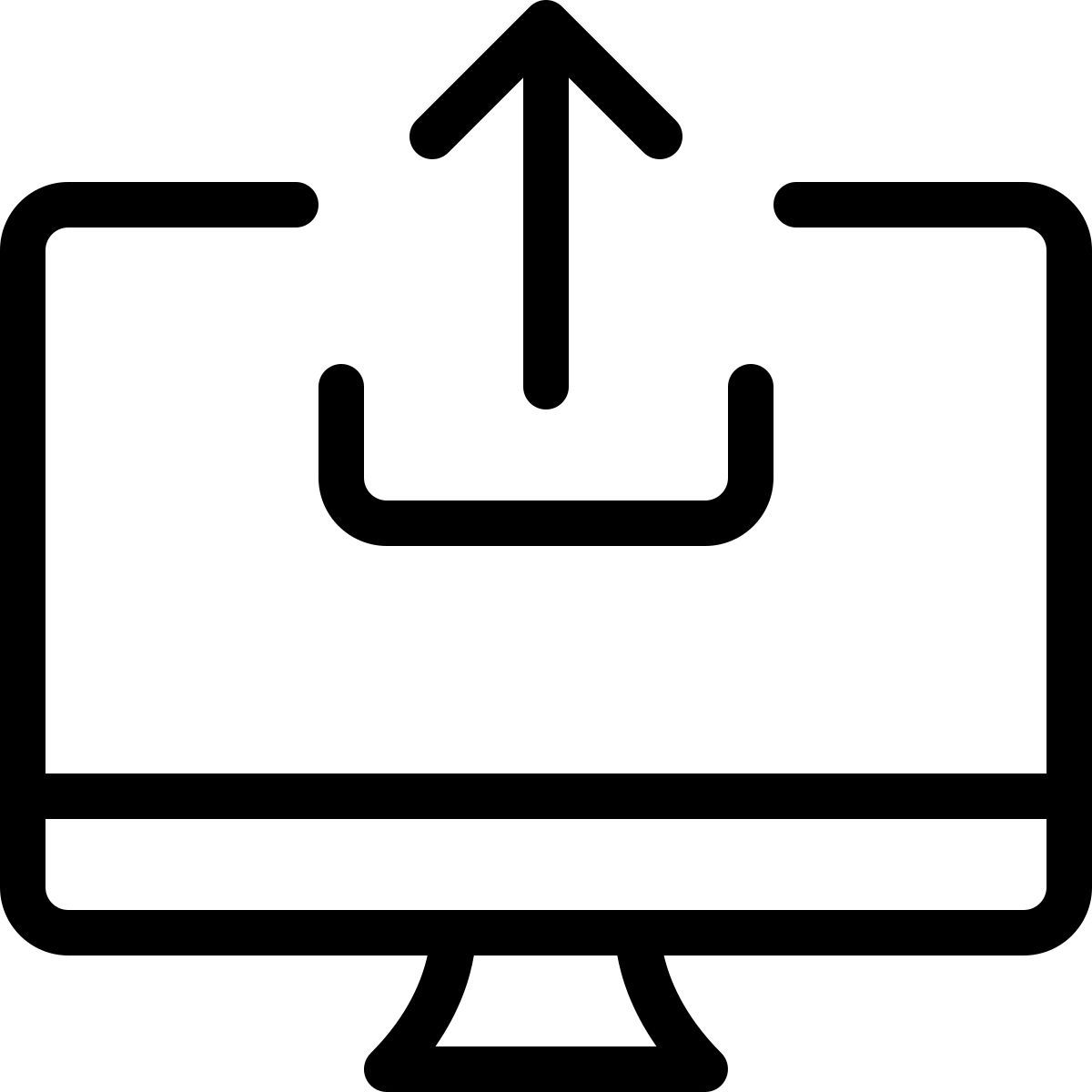 computer upload icon