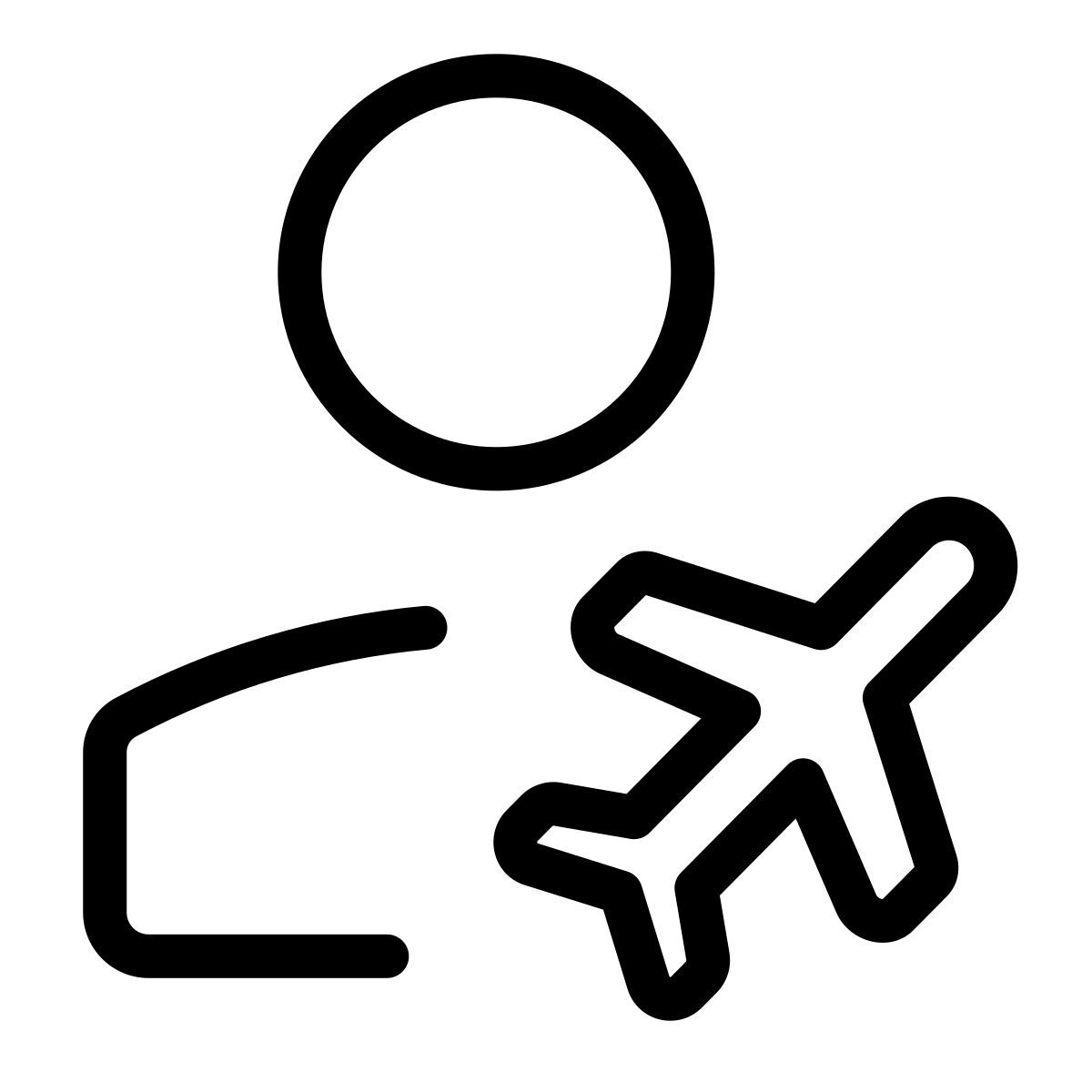 pasajero de vuelo icon