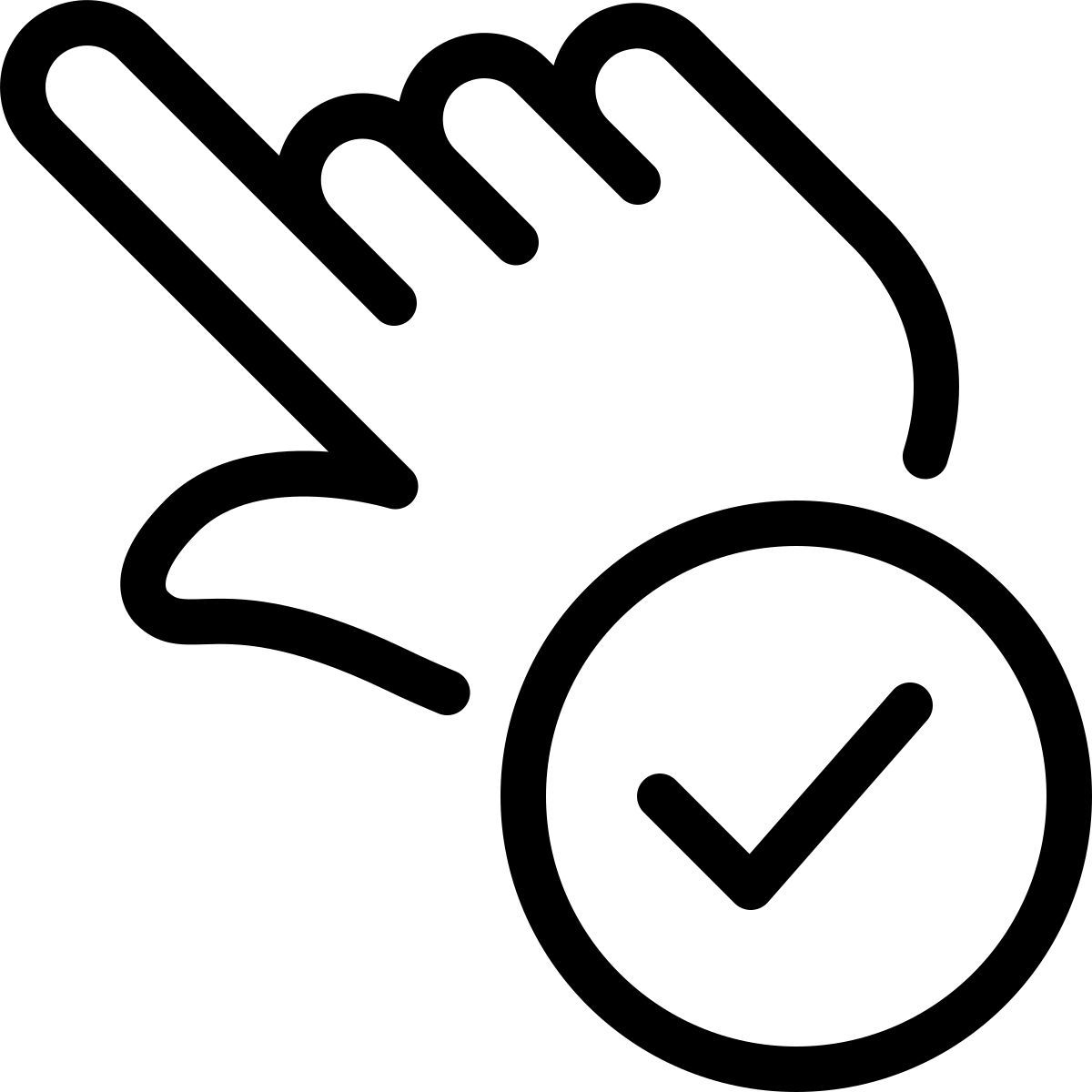 toque para verificar icon