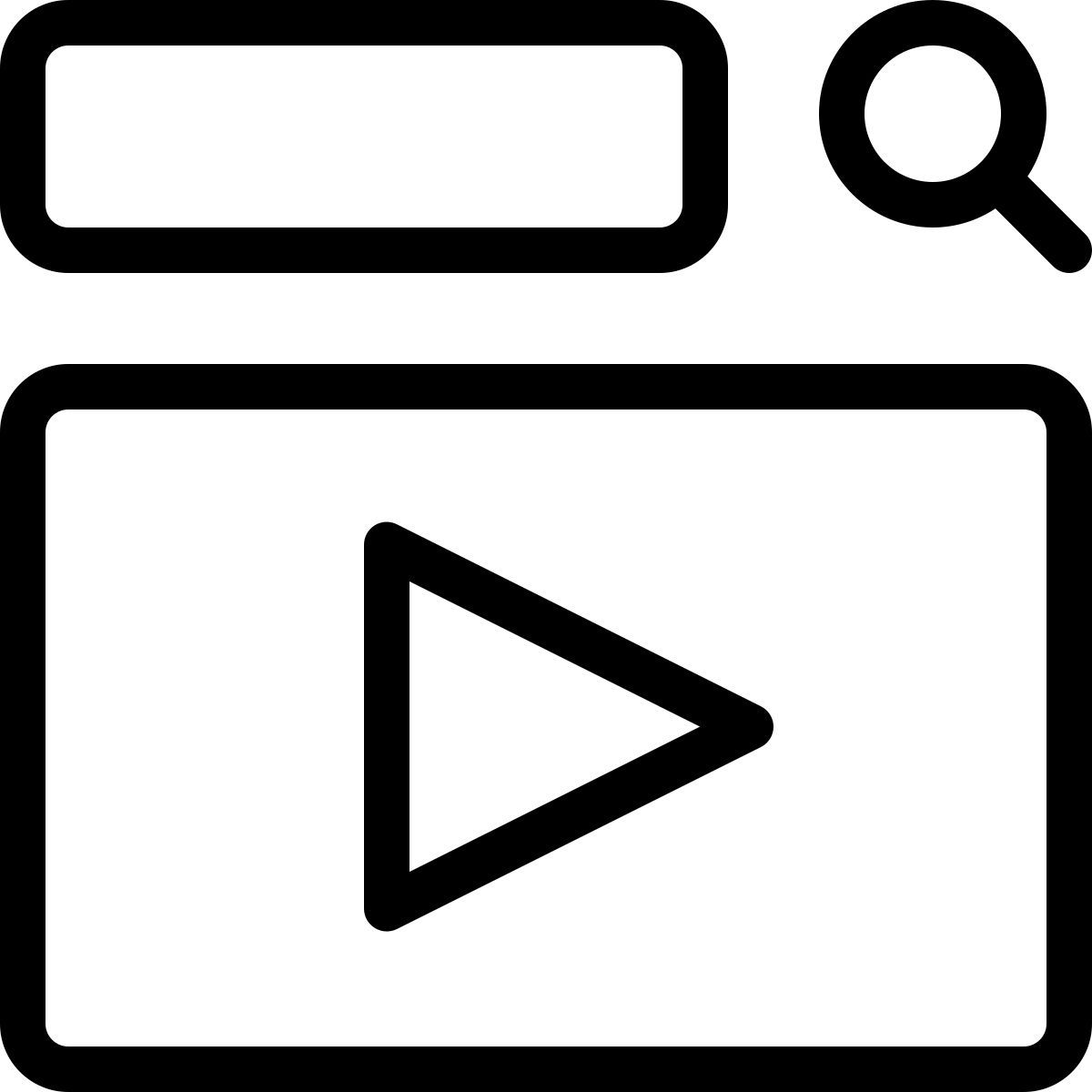 online video platform icon