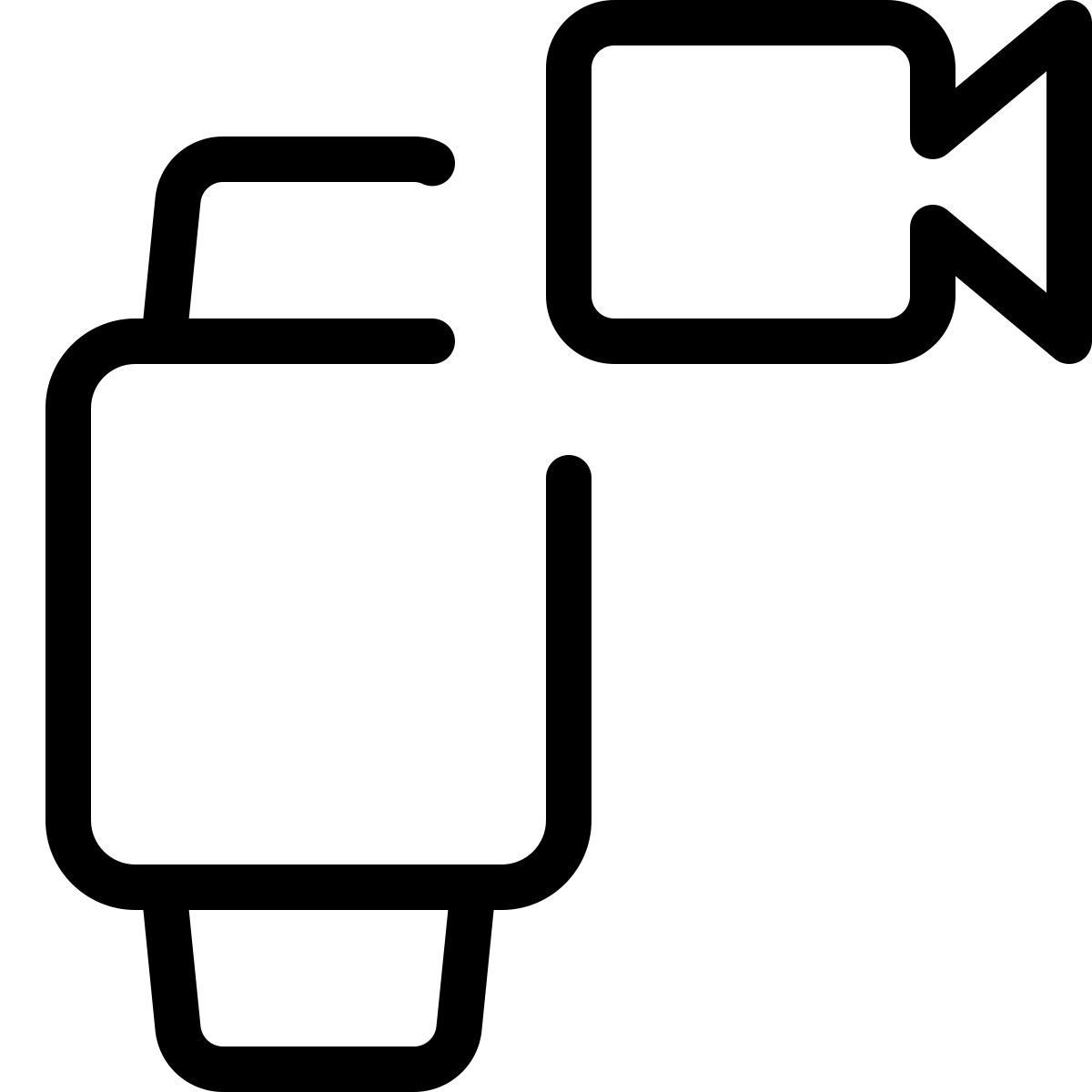 video on smartwatch icon