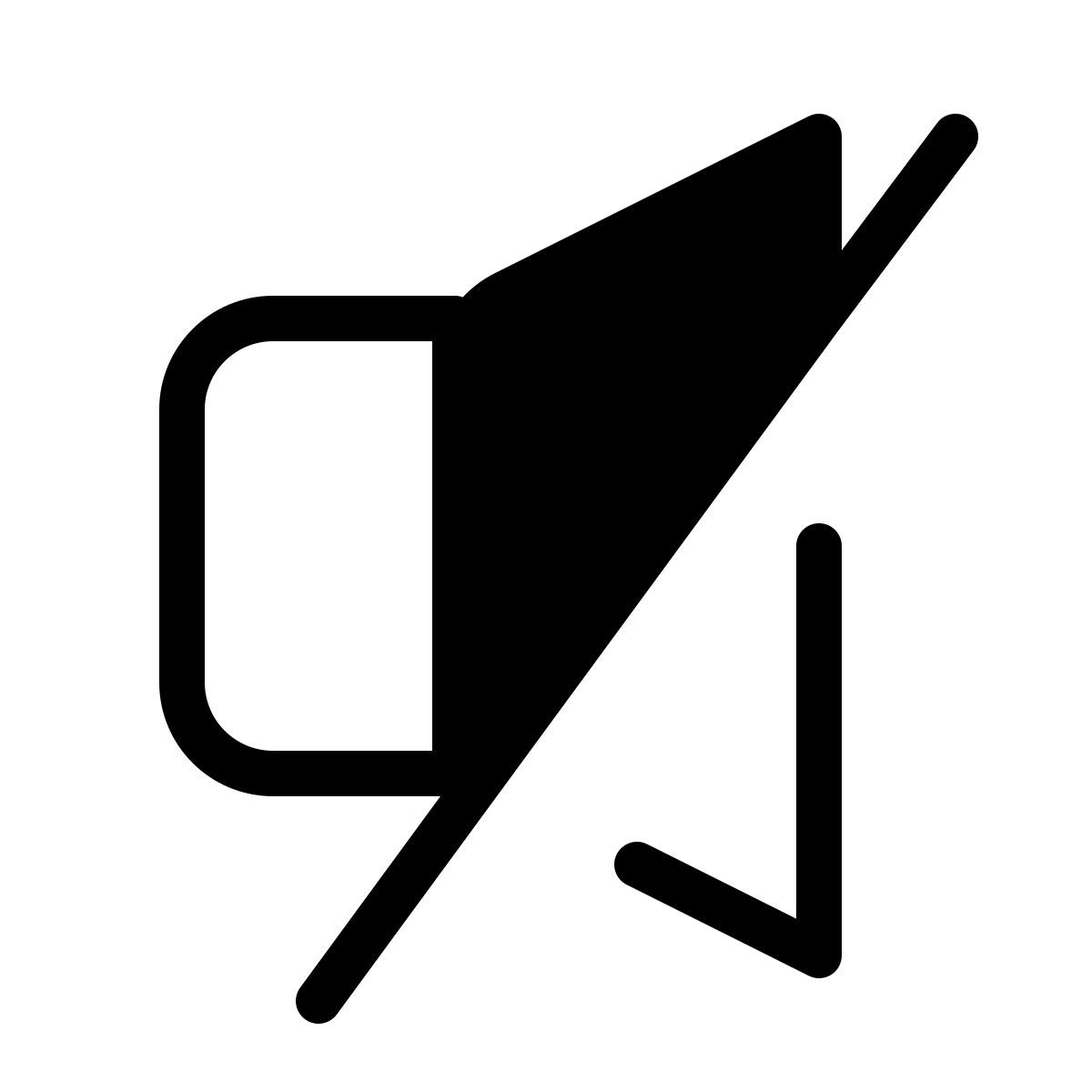 mute sound icon