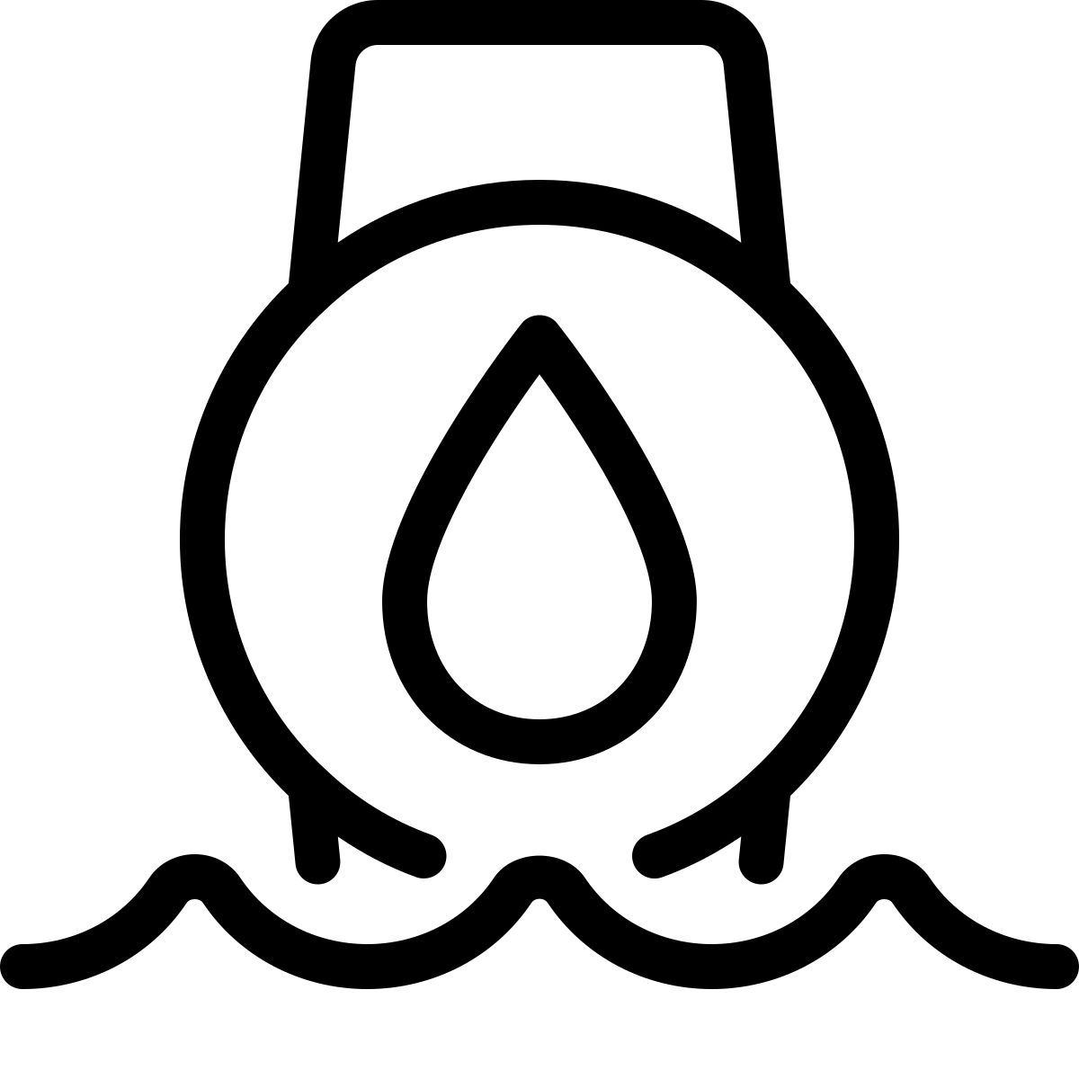 waterproof smartwatch icon
