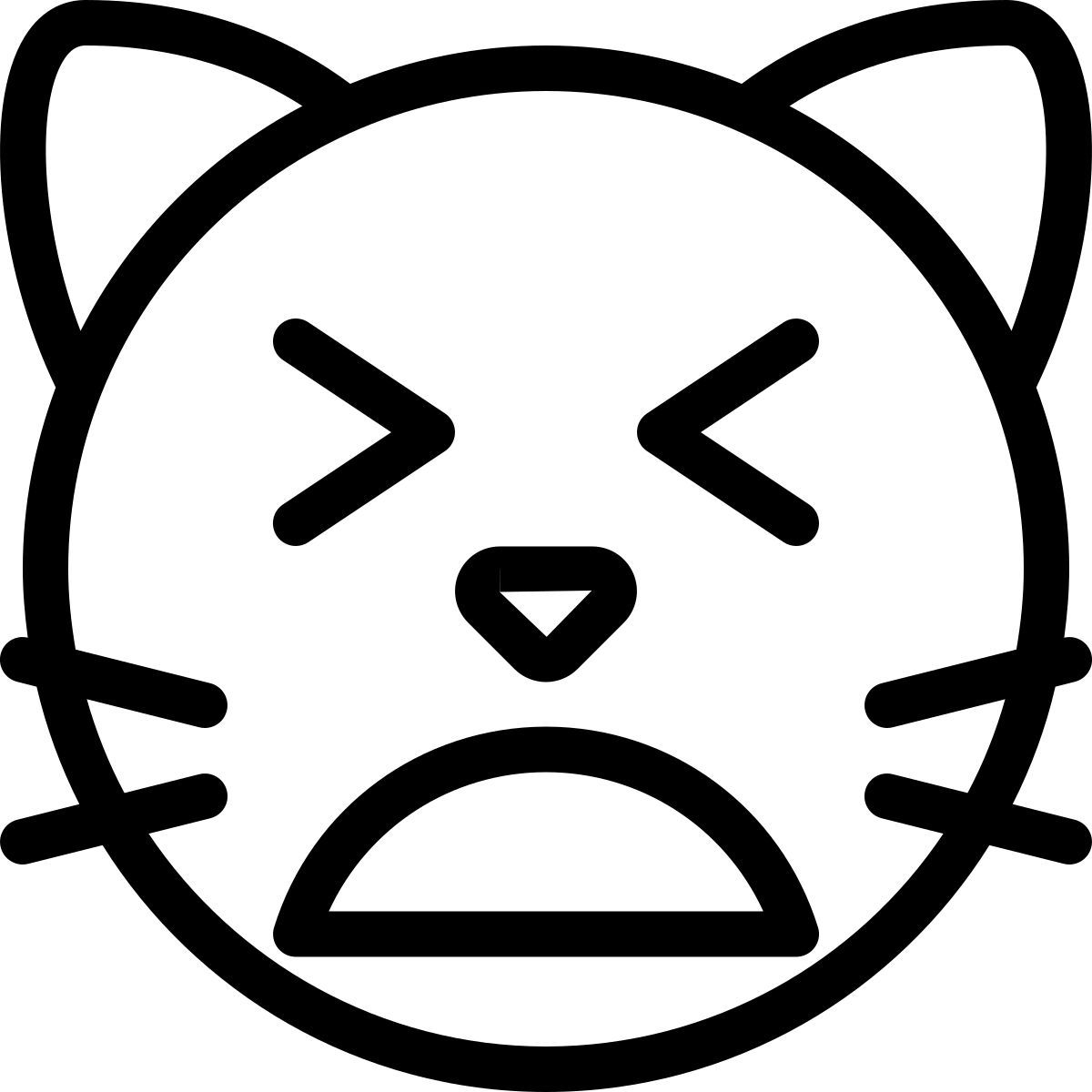 weary cat emoji icon