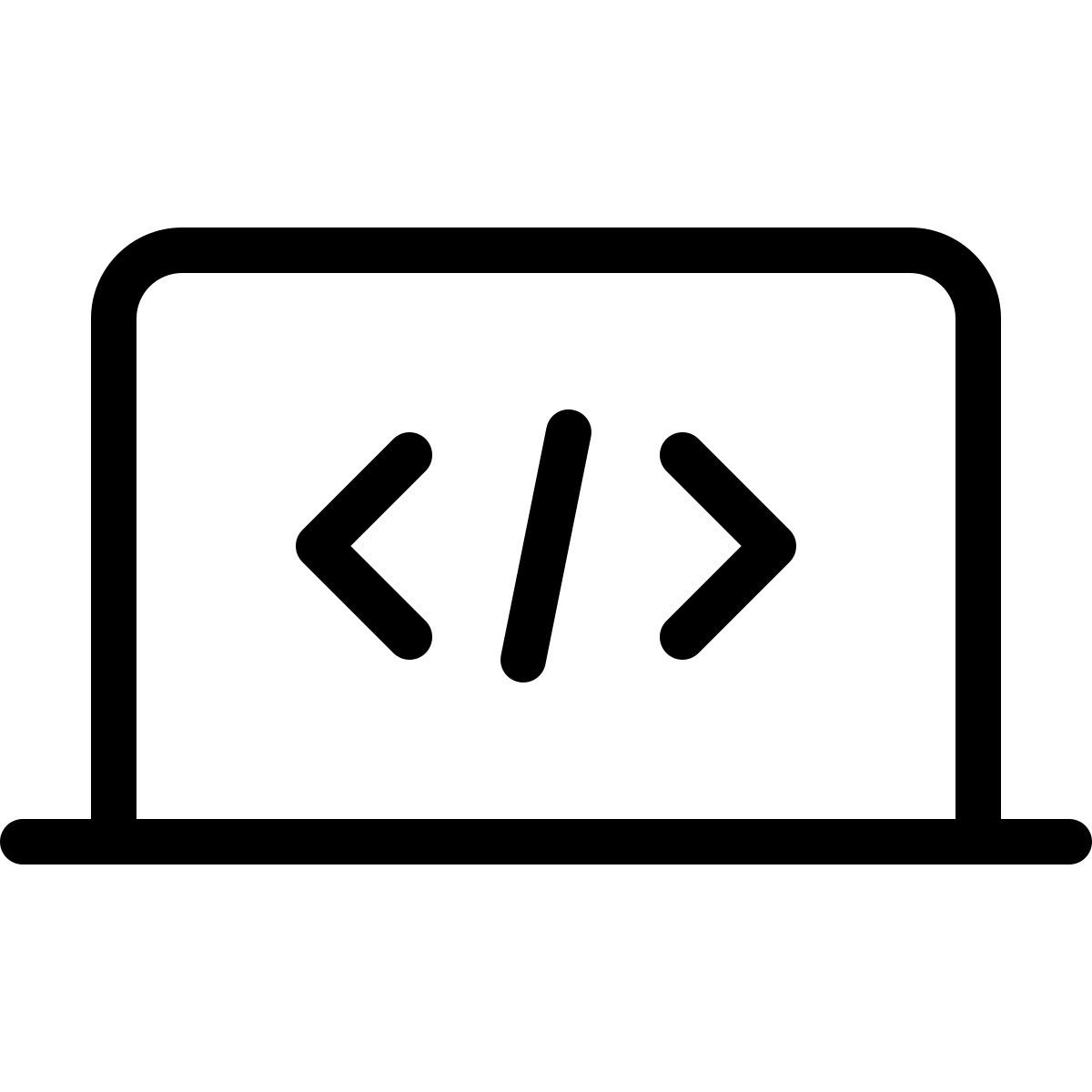 programming laptop icon