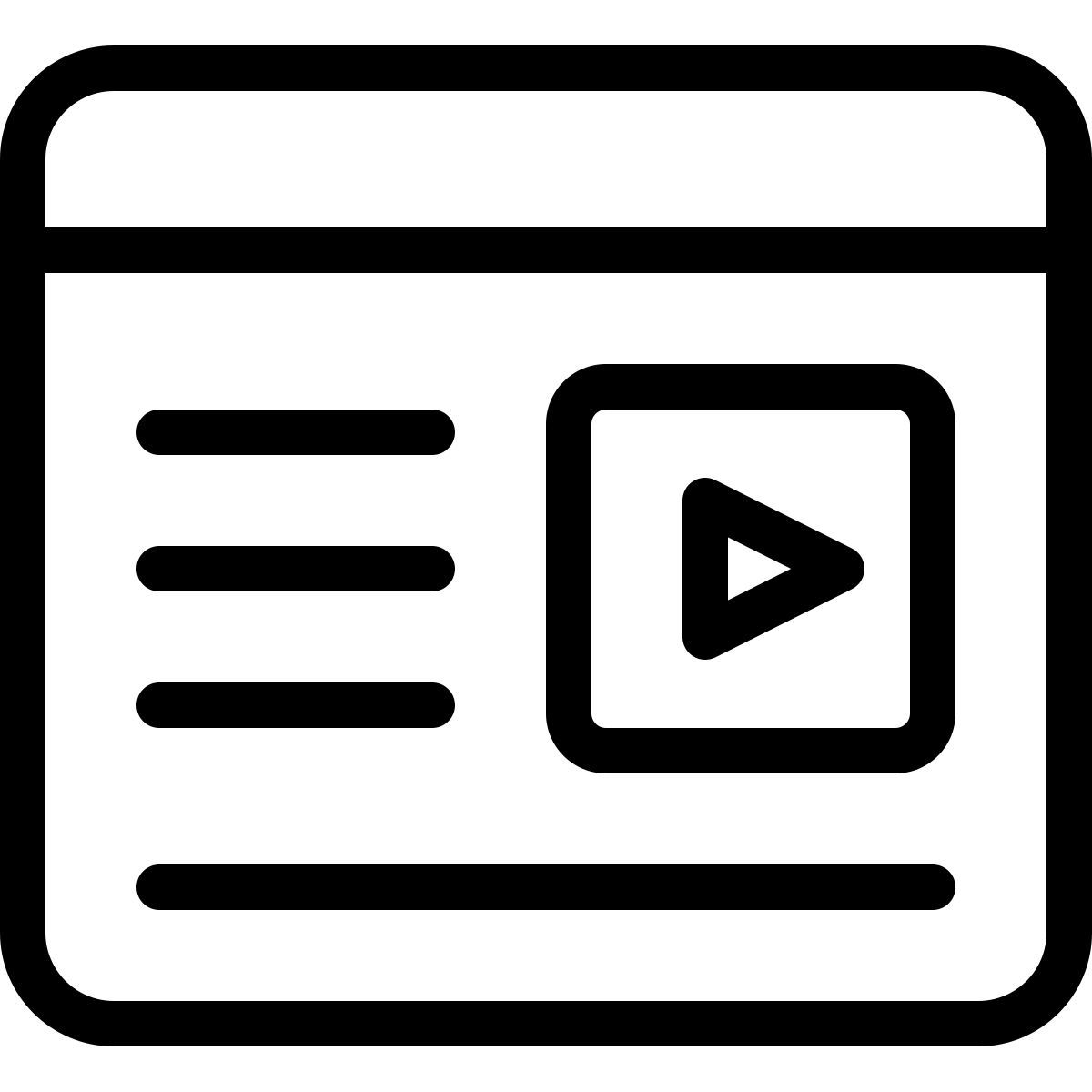 video description icon
