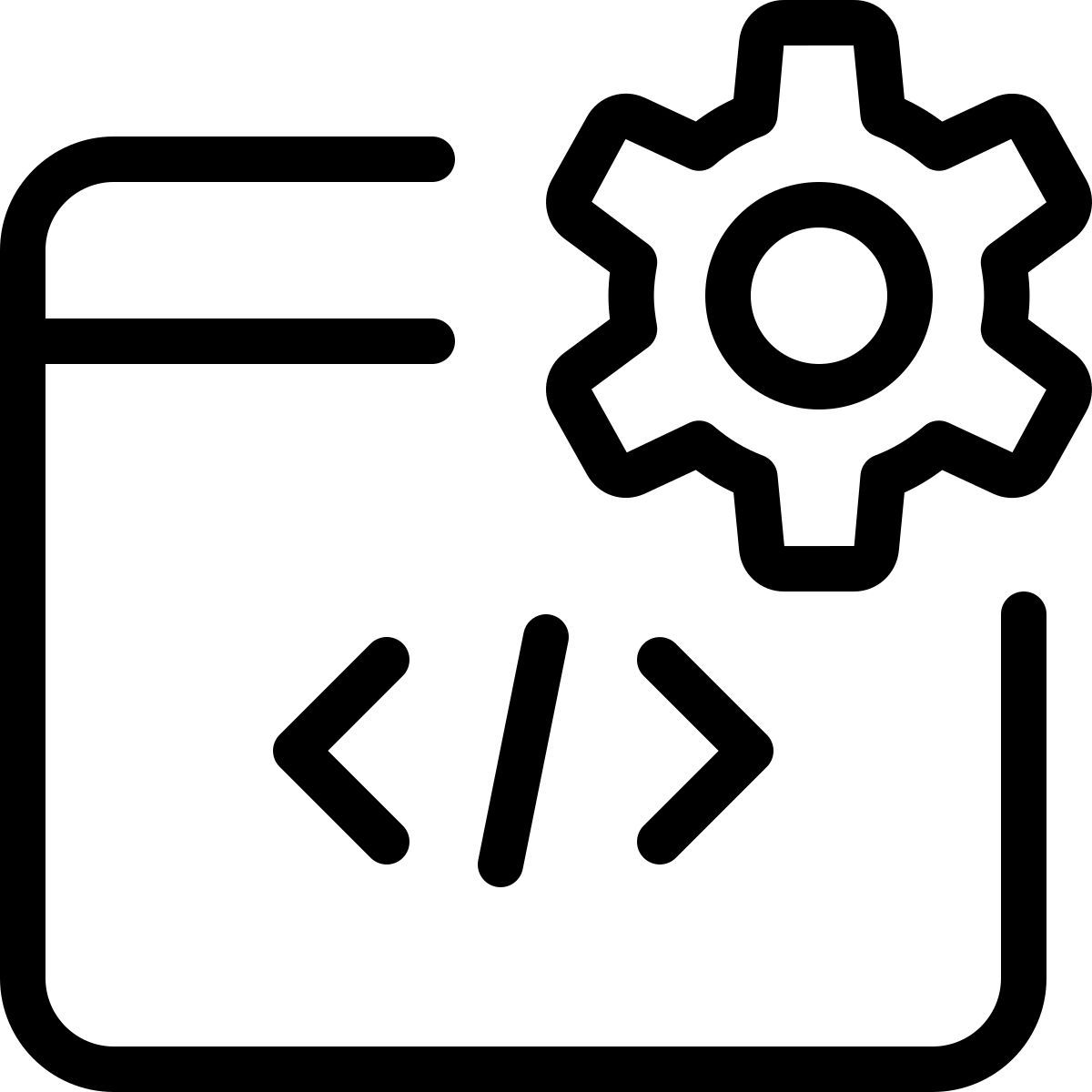 code settings web icon