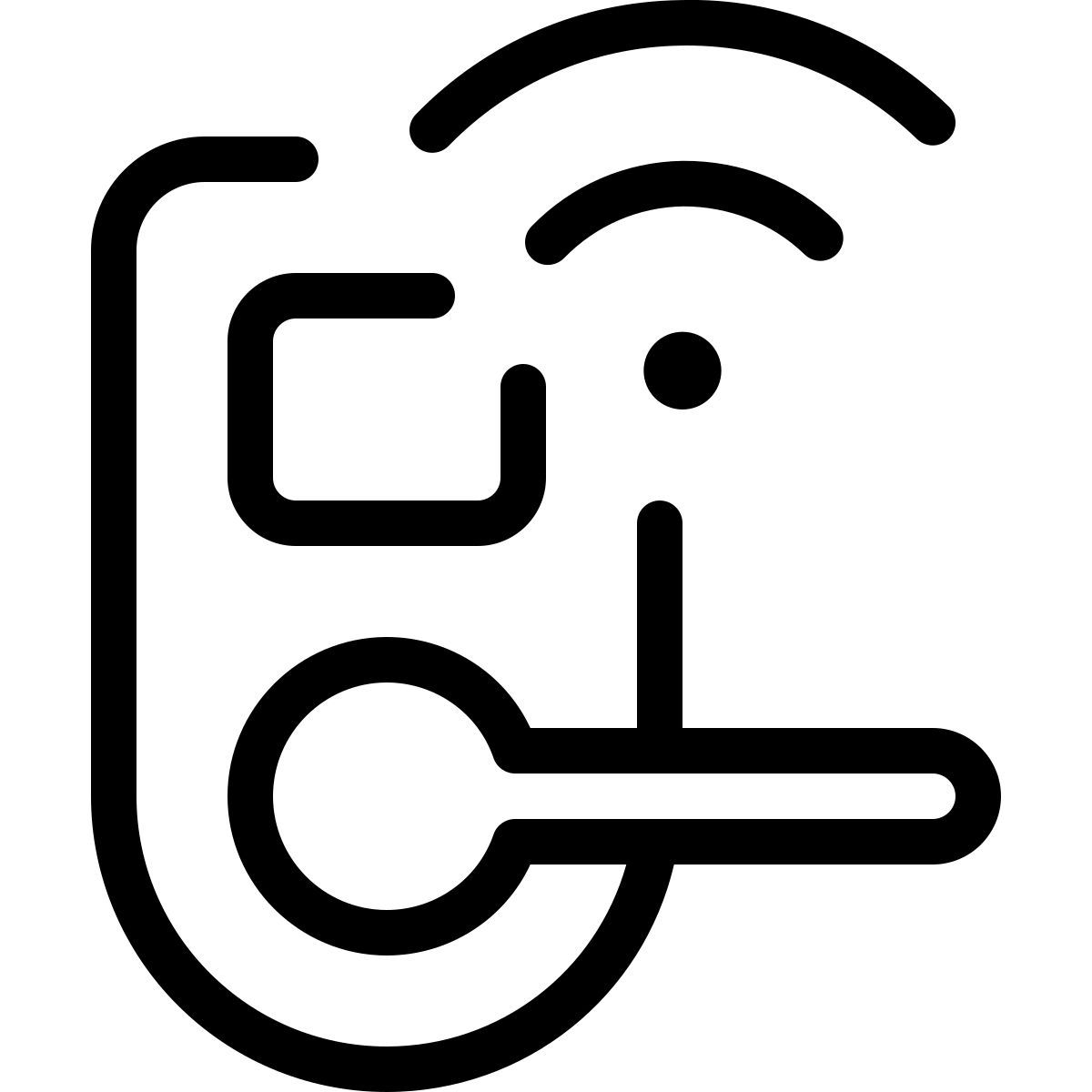 smart lock wi fi icon