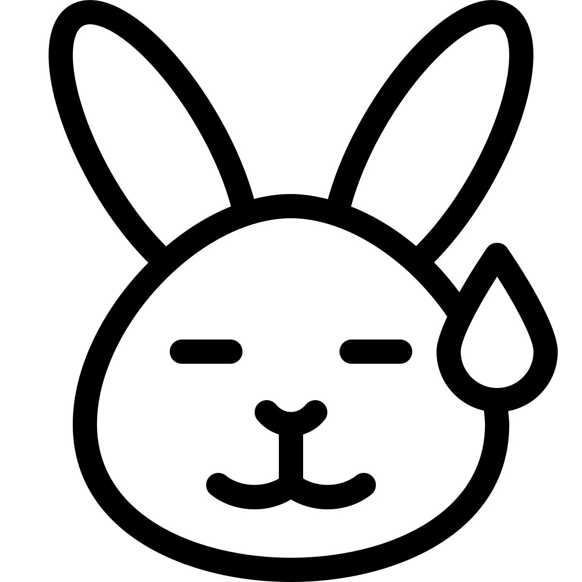 эмодзи удрученного кролика icon