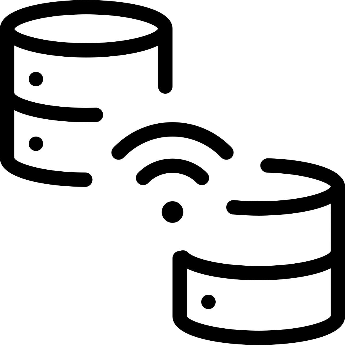 sincronización inalámbrica de bases de datos icon