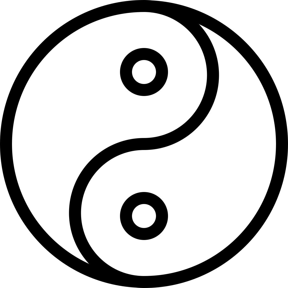 yin yang symbol icon